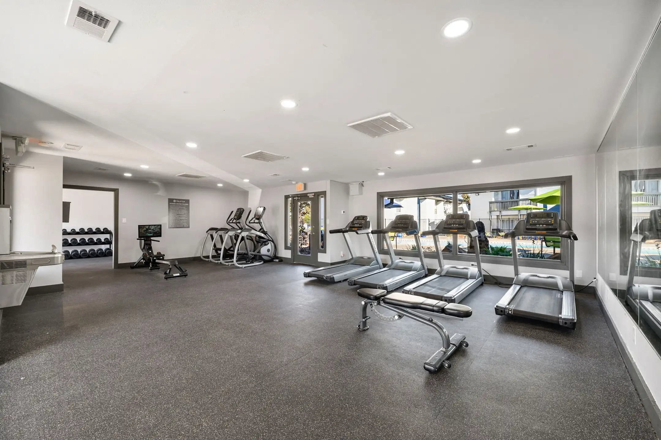 Fitness Weight Room - The Halston - College Station, TX