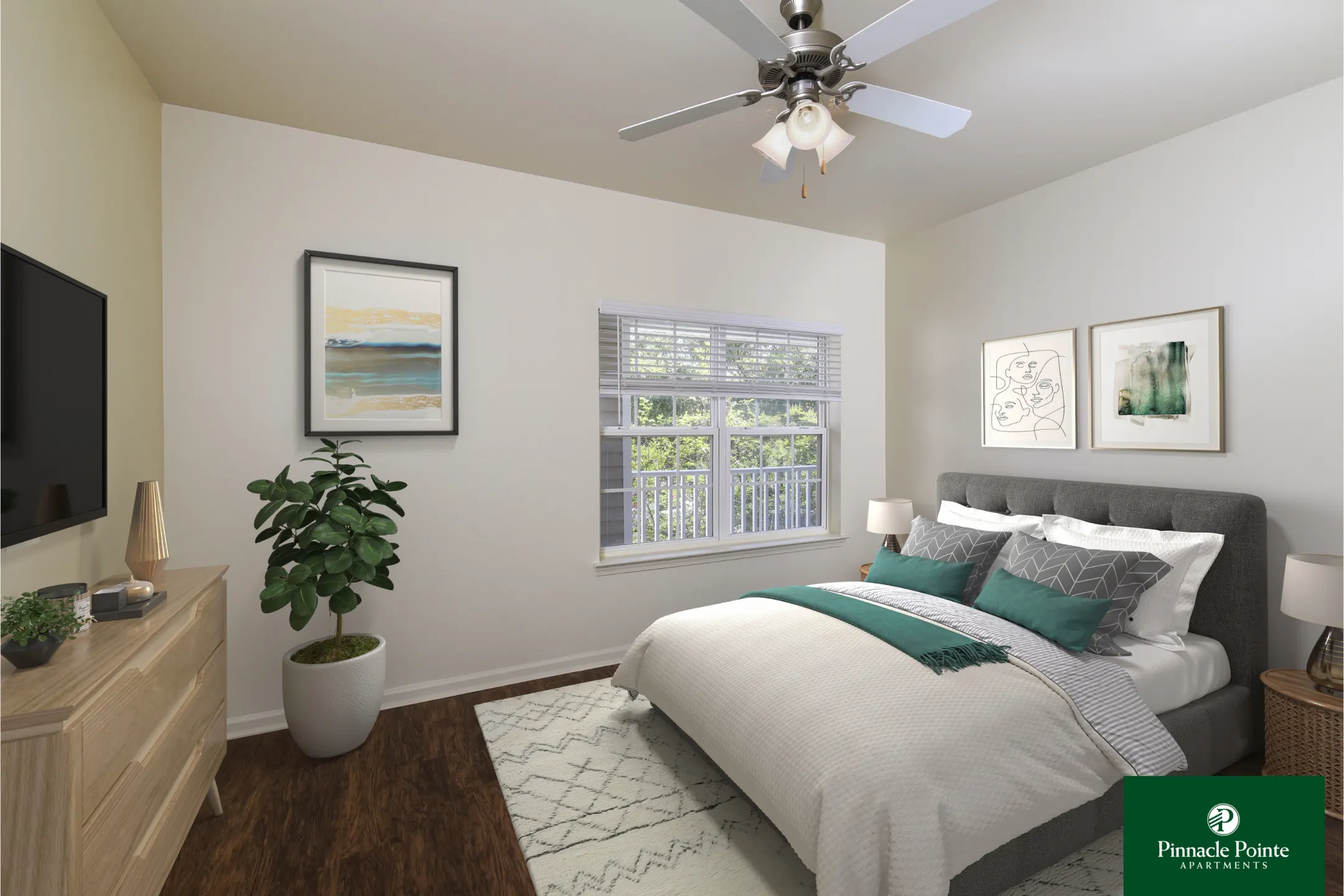 Bedroom - Pinnacle Pointe Apartments - Crestview, FL