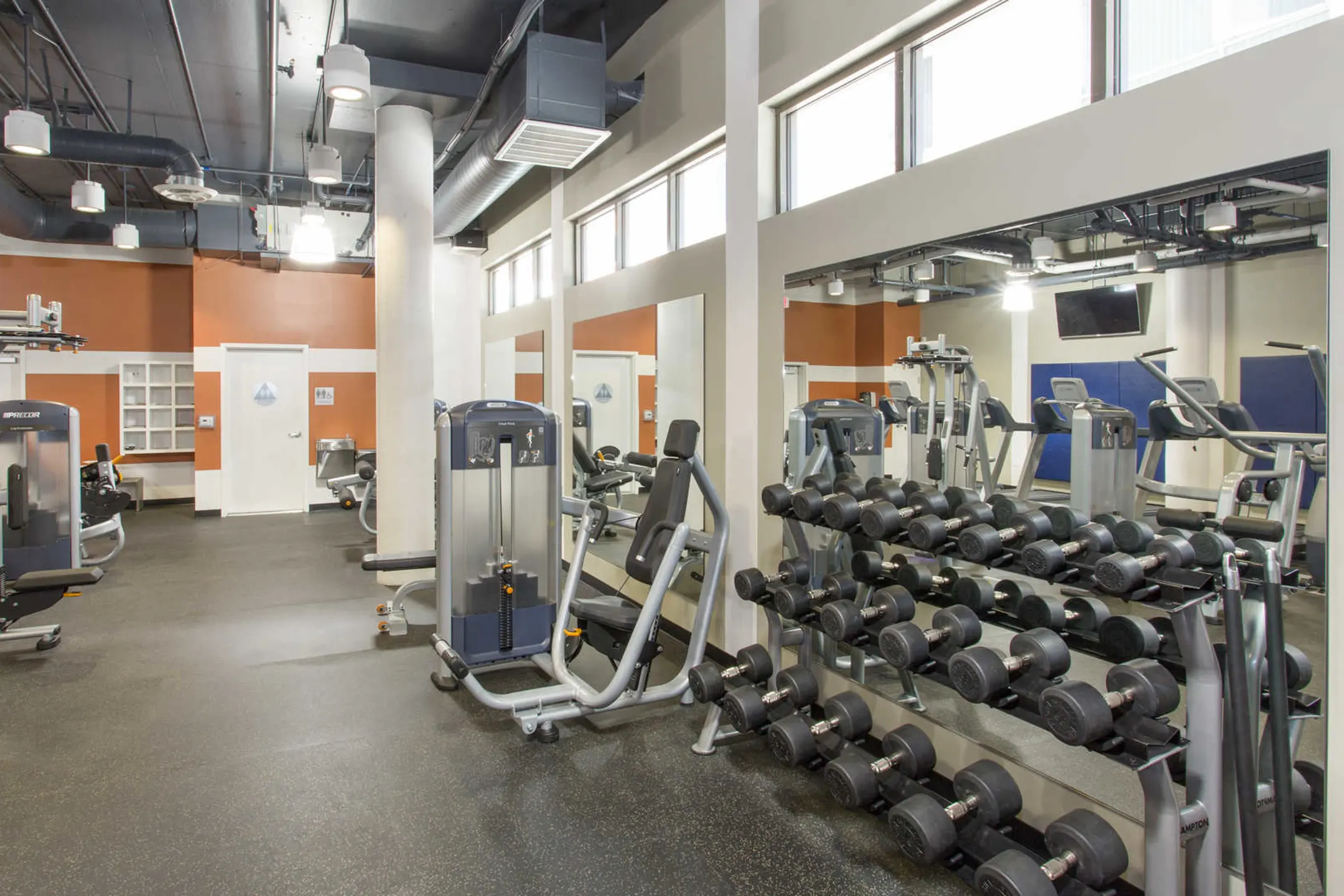 Fitness Weight Room - Eleve Lofts and Skydeck - Glendale, CA