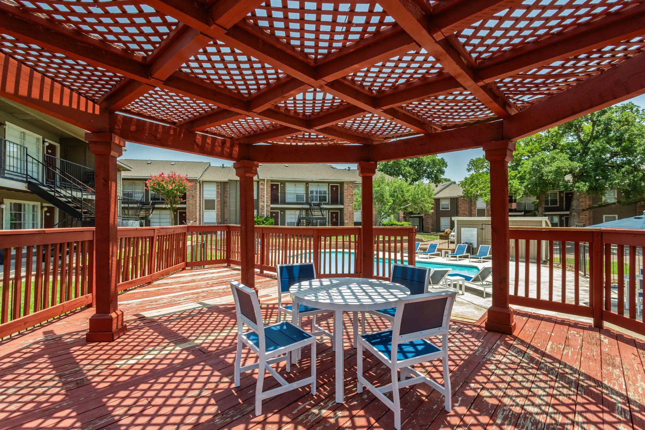 Patio / Deck - Pepper Tree Apartments - College Station, TX