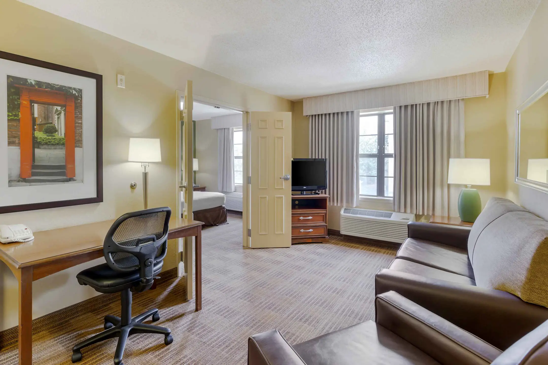 Living Room - Furnished Studio - Fayetteville - Cross Creek Mall - Fayetteville, NC