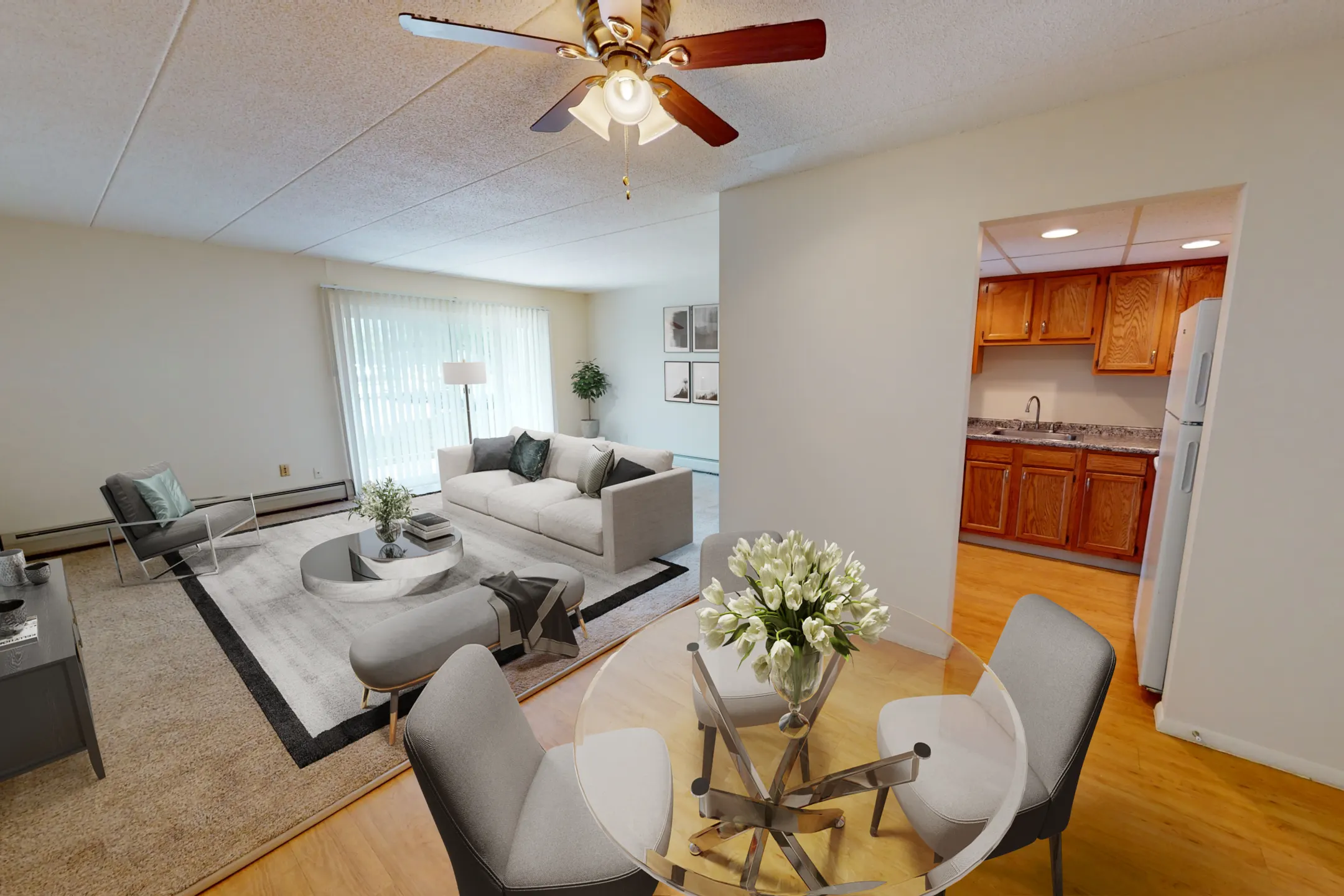 Living Room - Vantage Pointe West Apartments - Cincinnati, OH