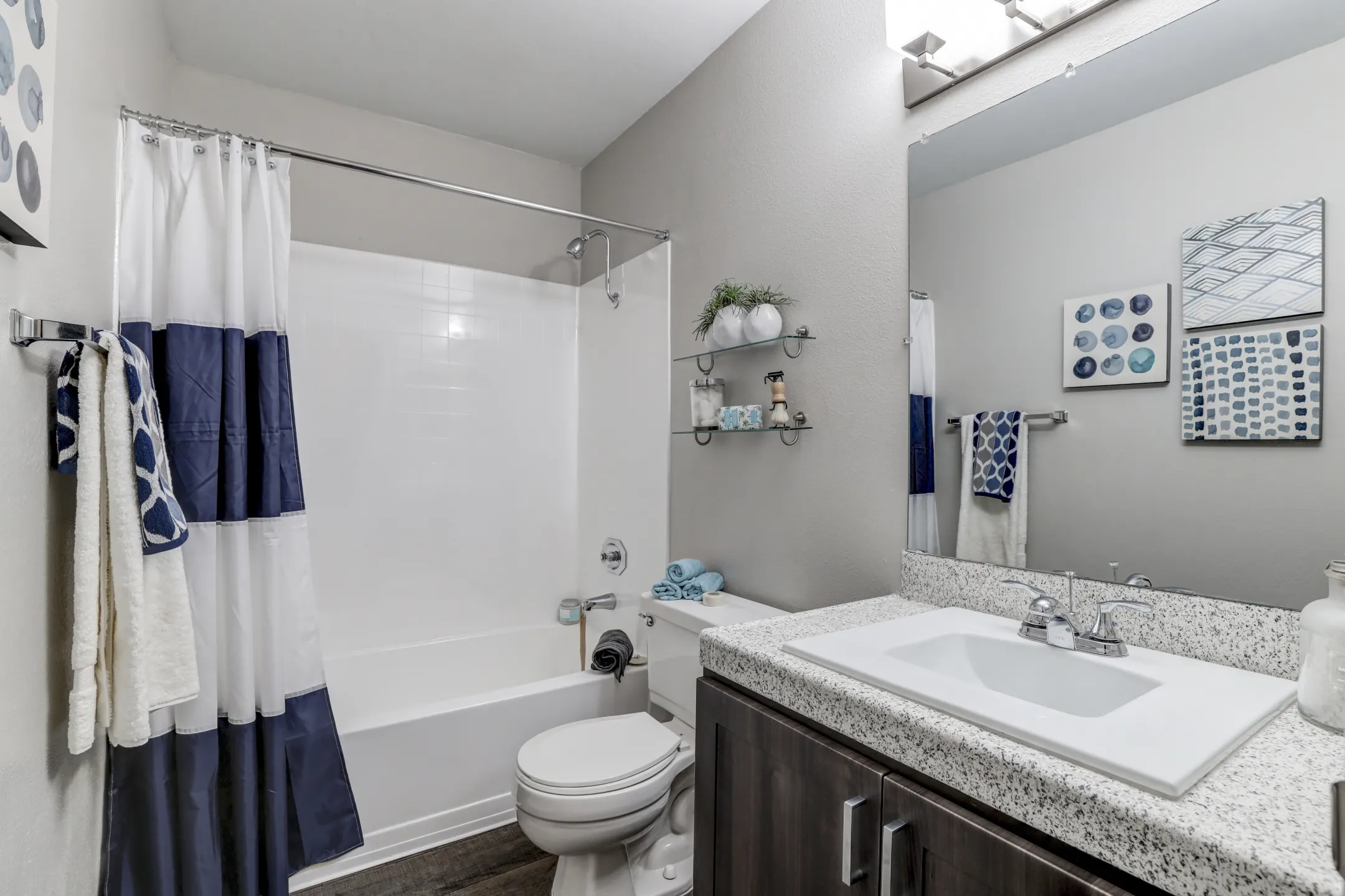 Bathroom - Berkdale Apartments - Riverside, CA