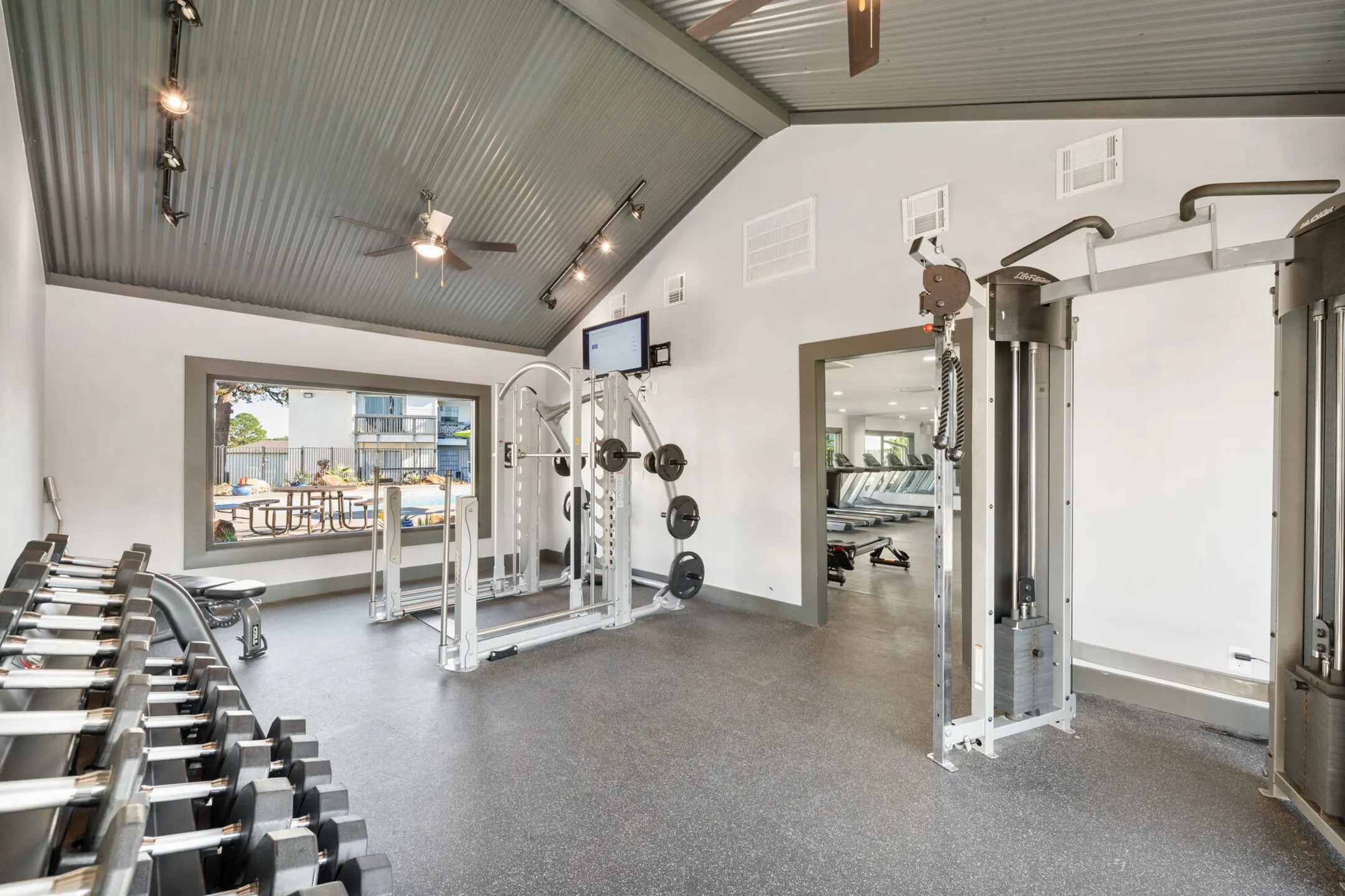 Fitness Weight Room - The Halston - College Station, TX