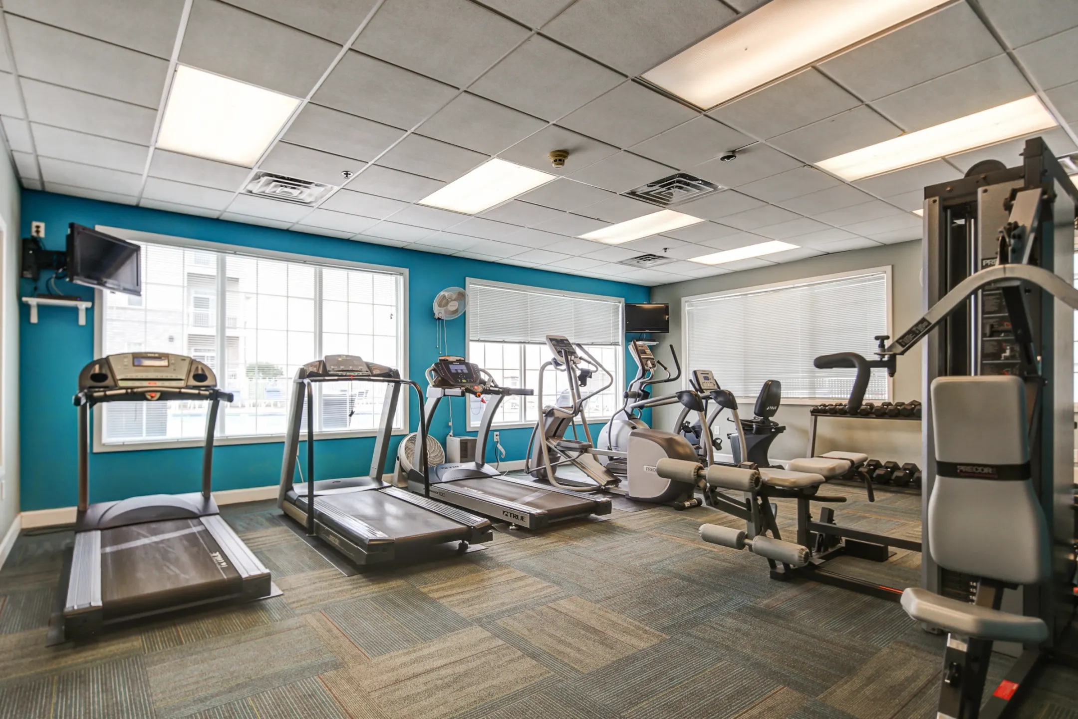 Fitness Weight Room - The Madison Apartments - Madison, WI