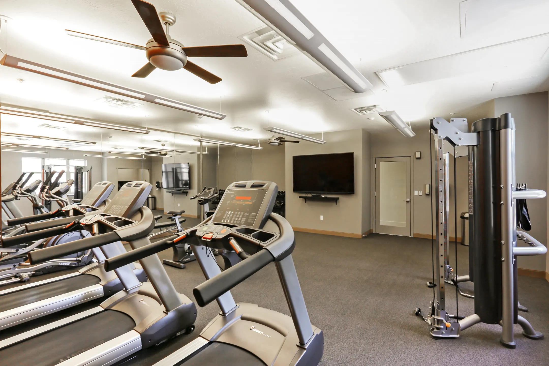 Fitness Weight Room - The Vue at Sugarhouse Crossing - Salt Lake City, UT