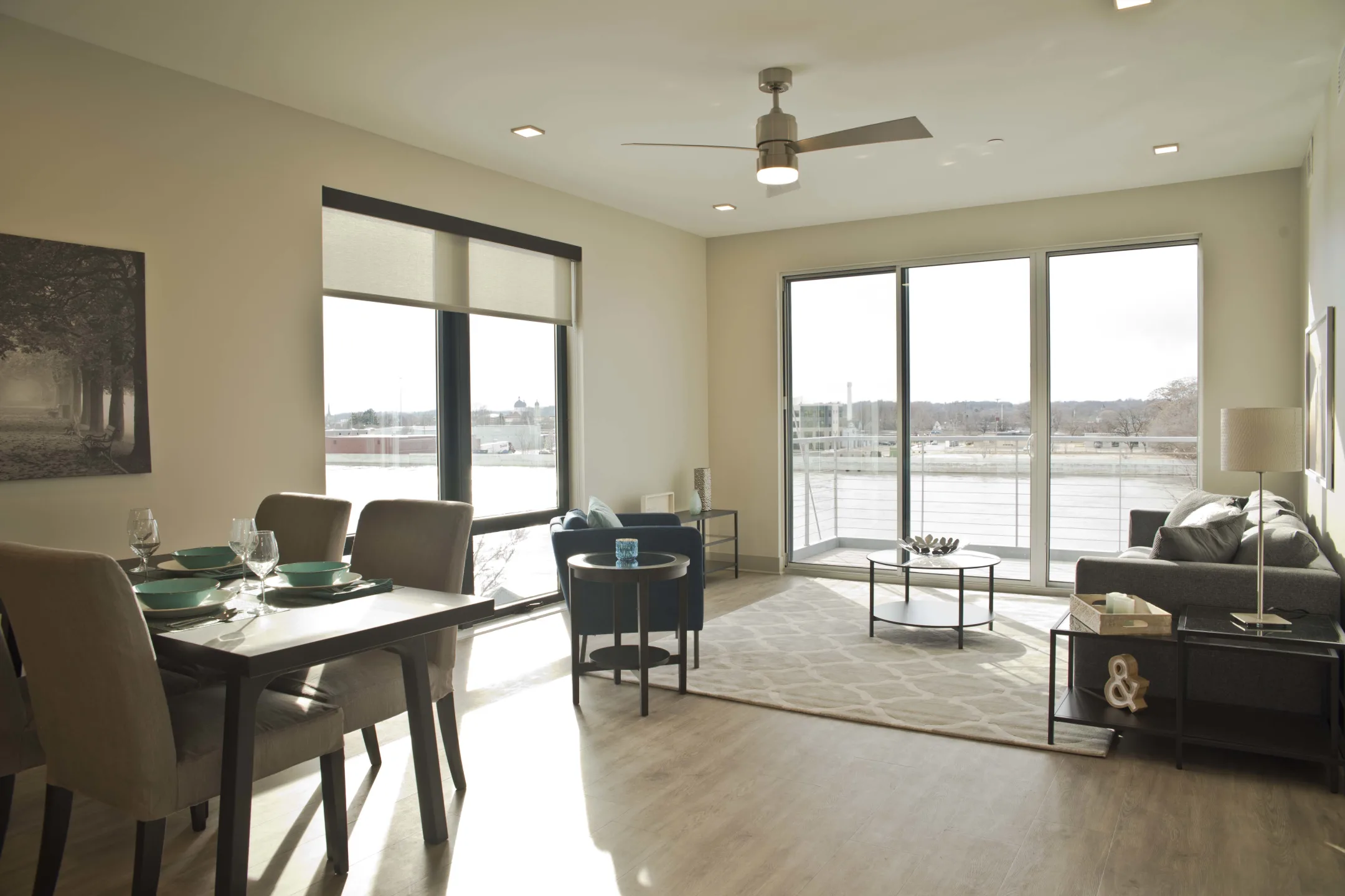 Dining Room - The Homes at Rivers Edge Apartments - Grand Rapids, MI