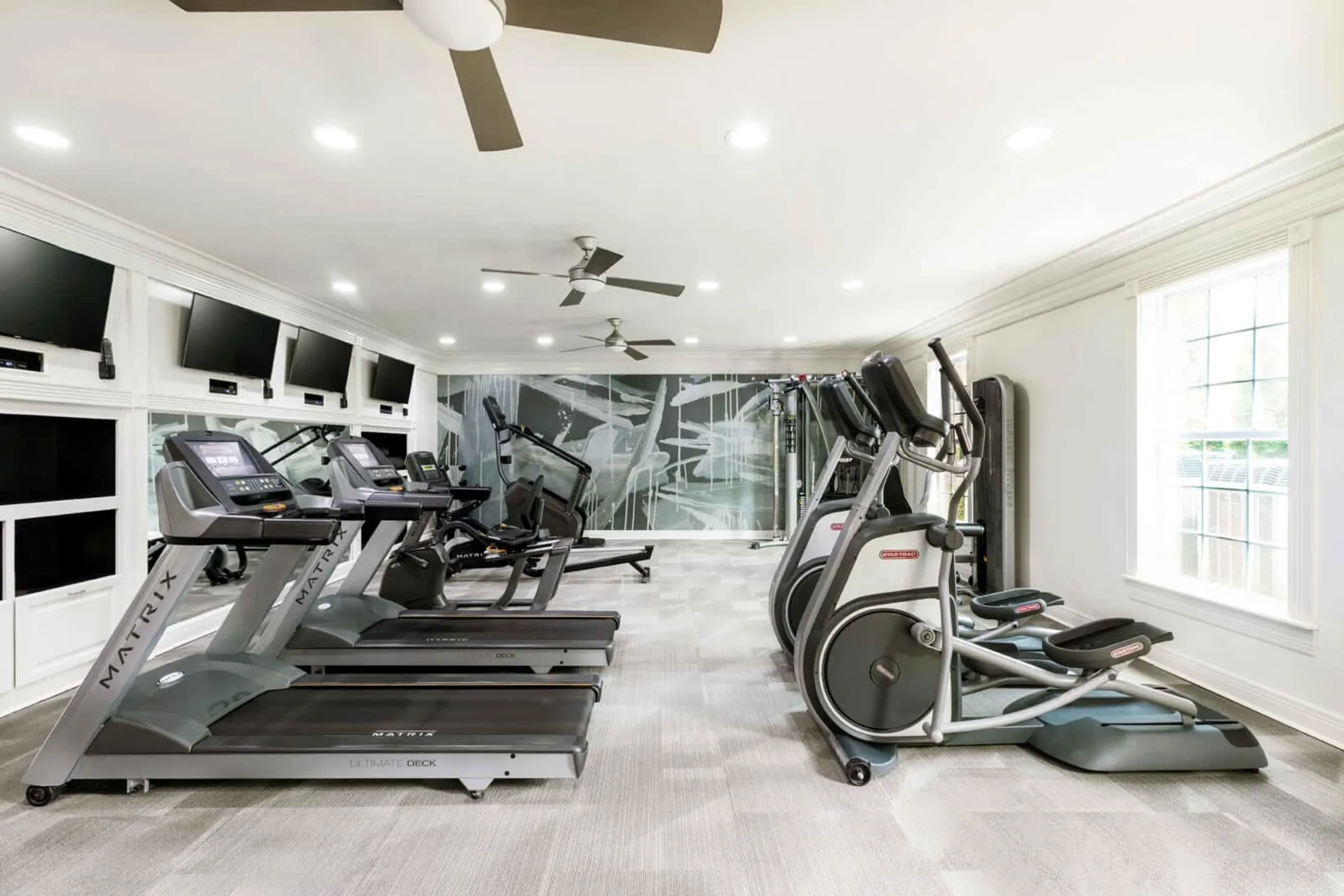 Fitness Weight Room - Carmel Center Apartments - Carmel, IN