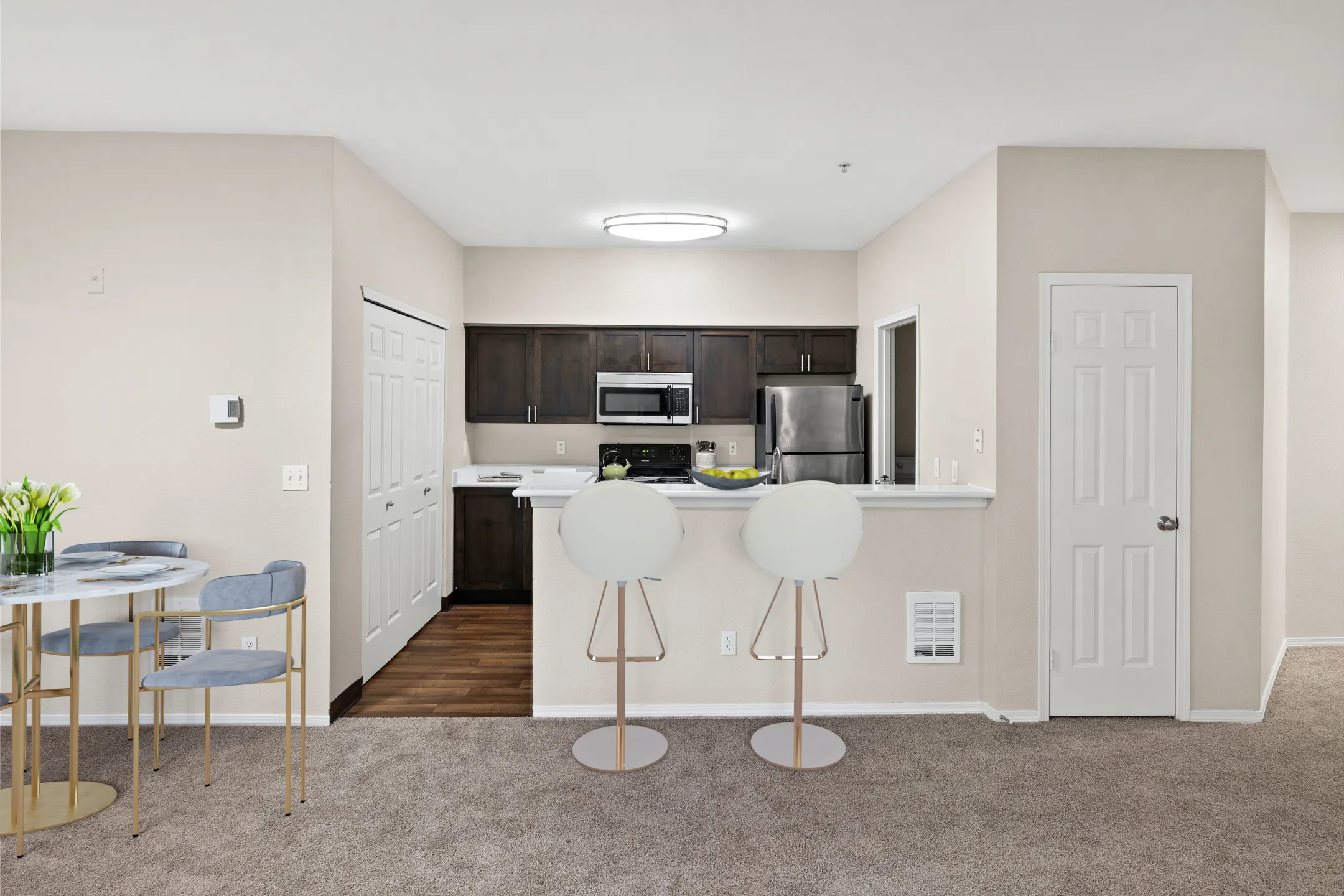 Living Room - WildReed Apartments - Everett, WA