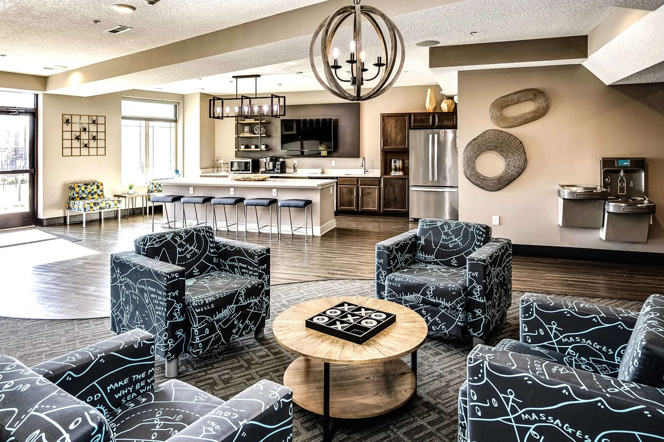 Living Room - The Sterling at Prairie Trail - Ankeny, IA