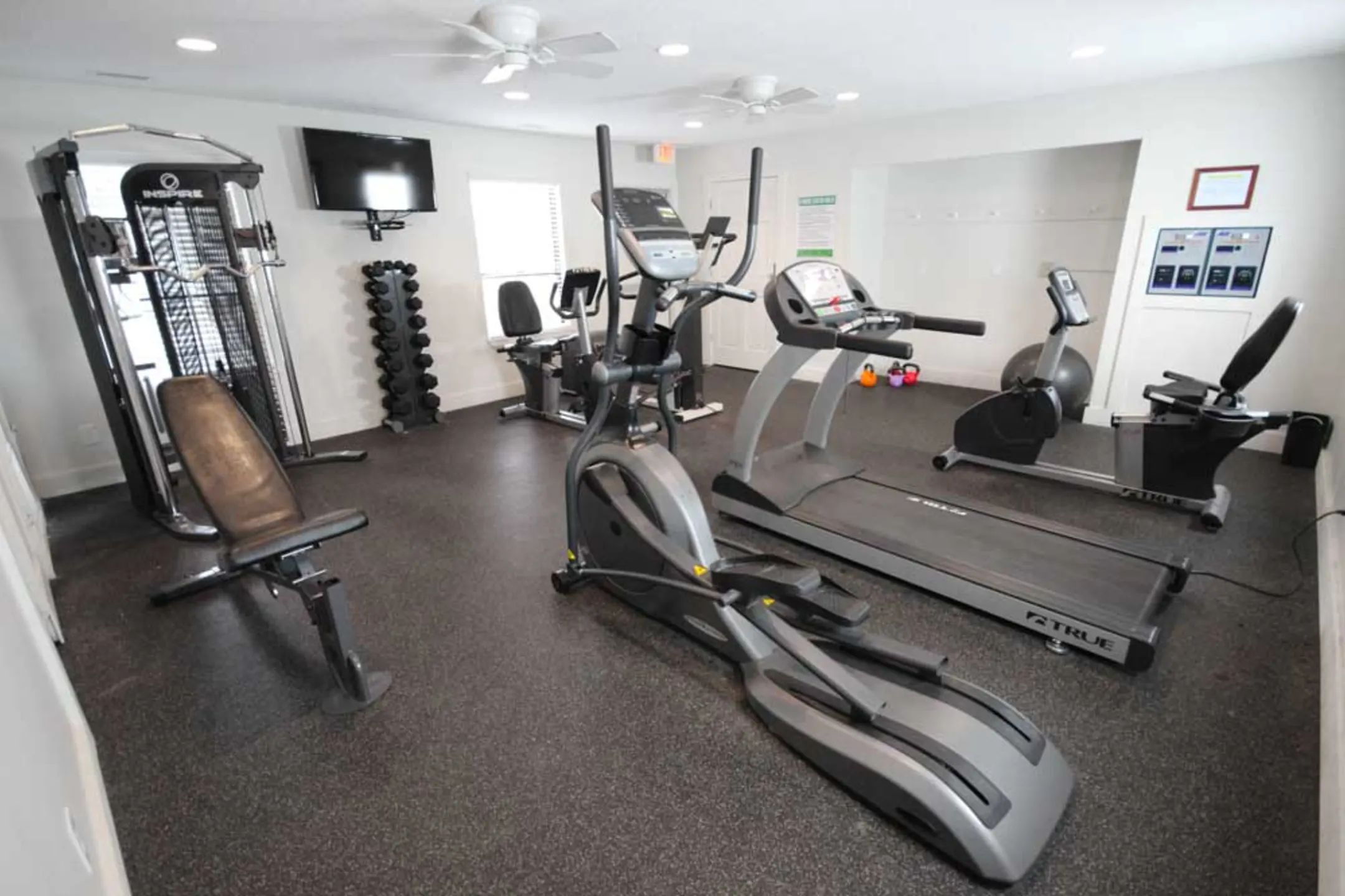 Fitness Weight Room - The Life at Harrison Trails - Indianapolis, IN