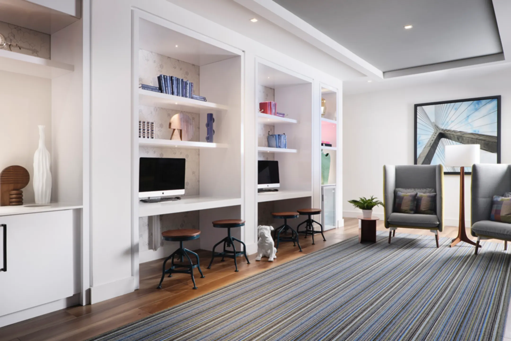 Living Room - The Emery at Overlook Ridge - Malden, MA