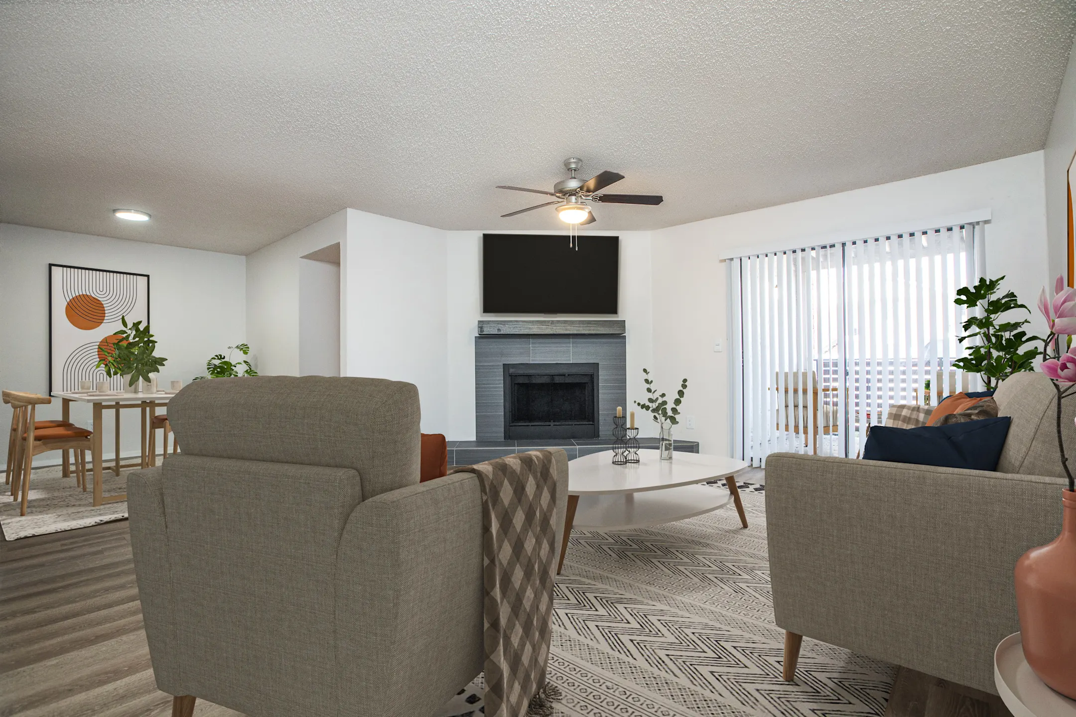 Living Room - Presidio Apartments - Allen, TX