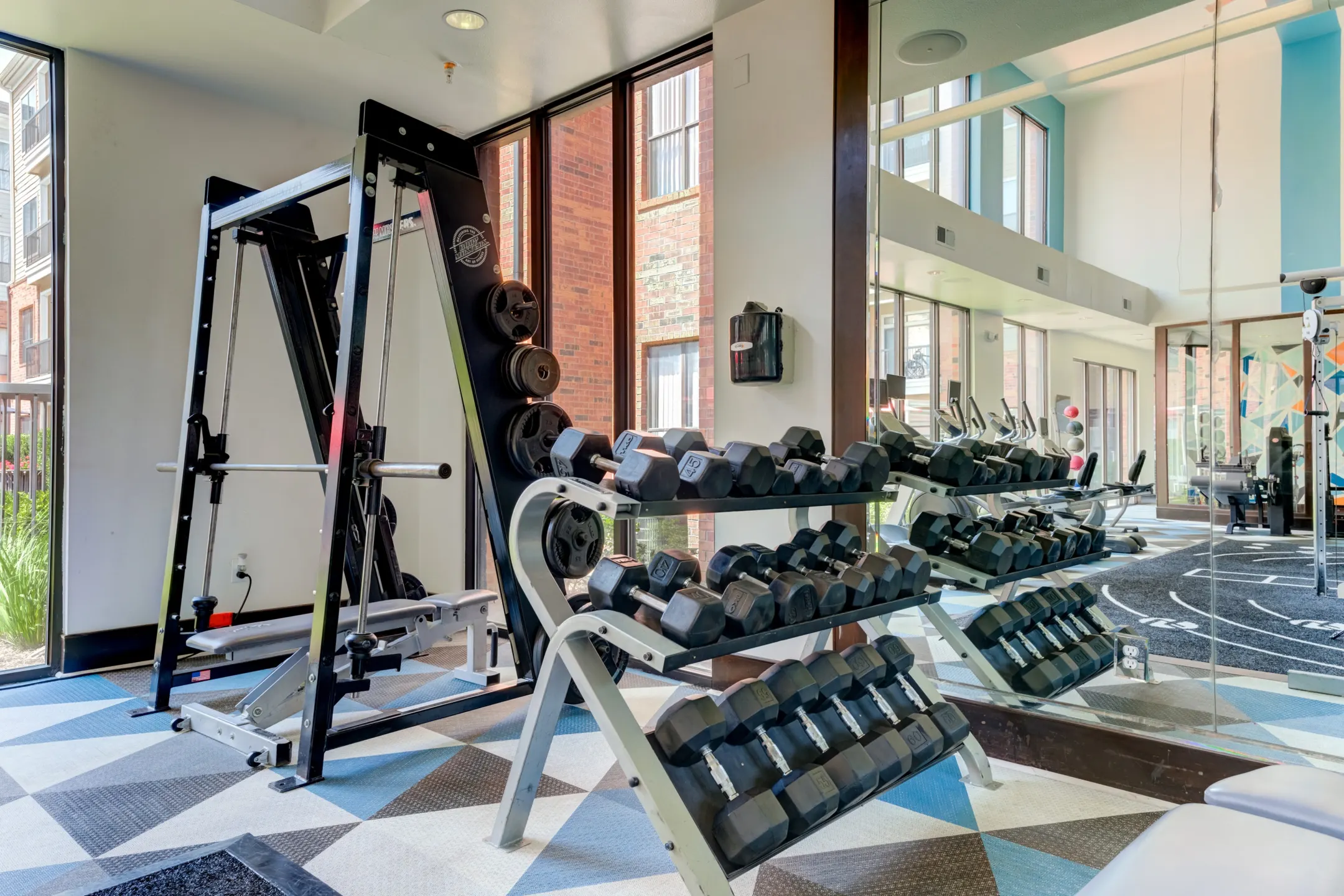 Fitness Weight Room - West 18th Lofts - Houston, TX