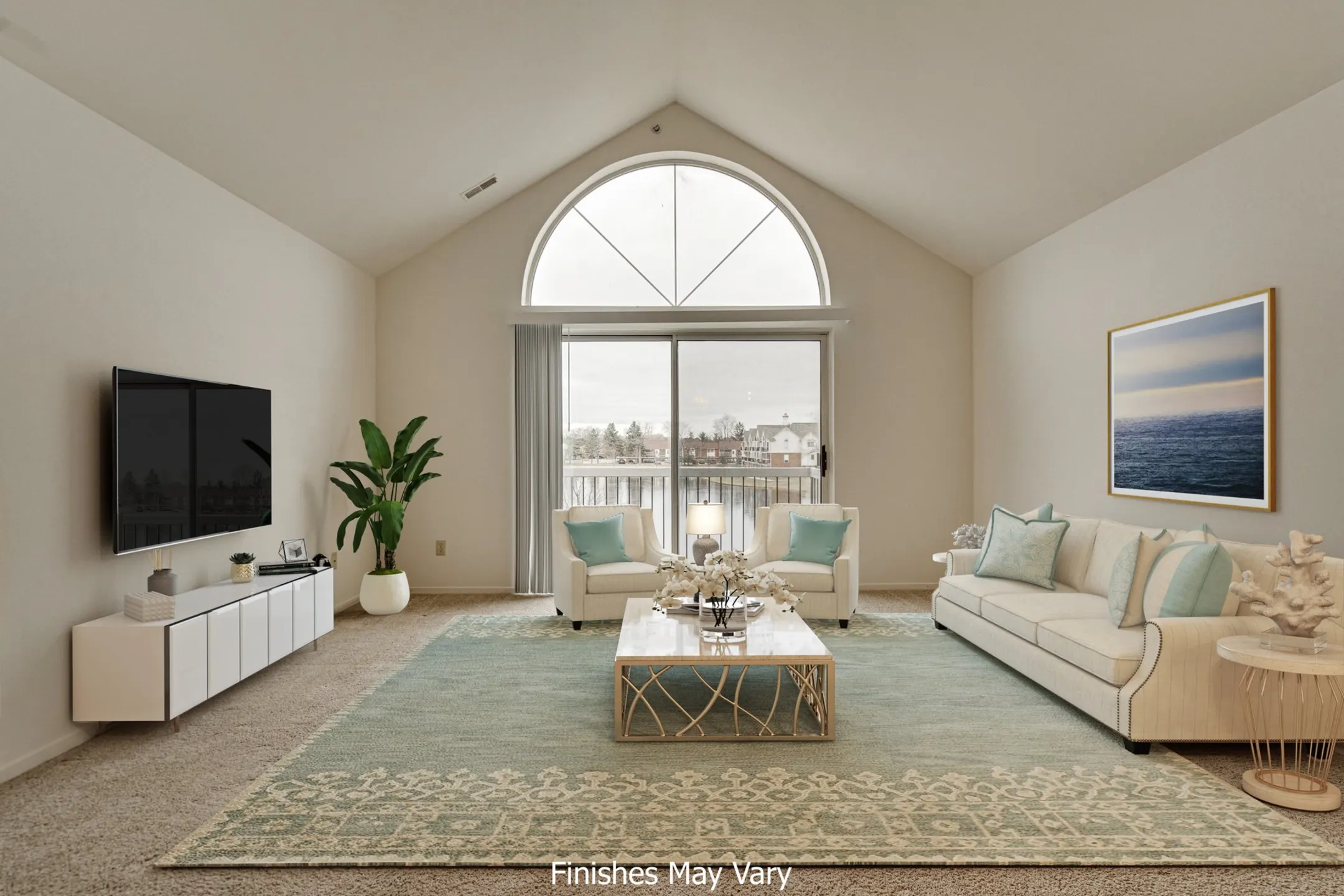 Living Room - The Springs - Novi, MI