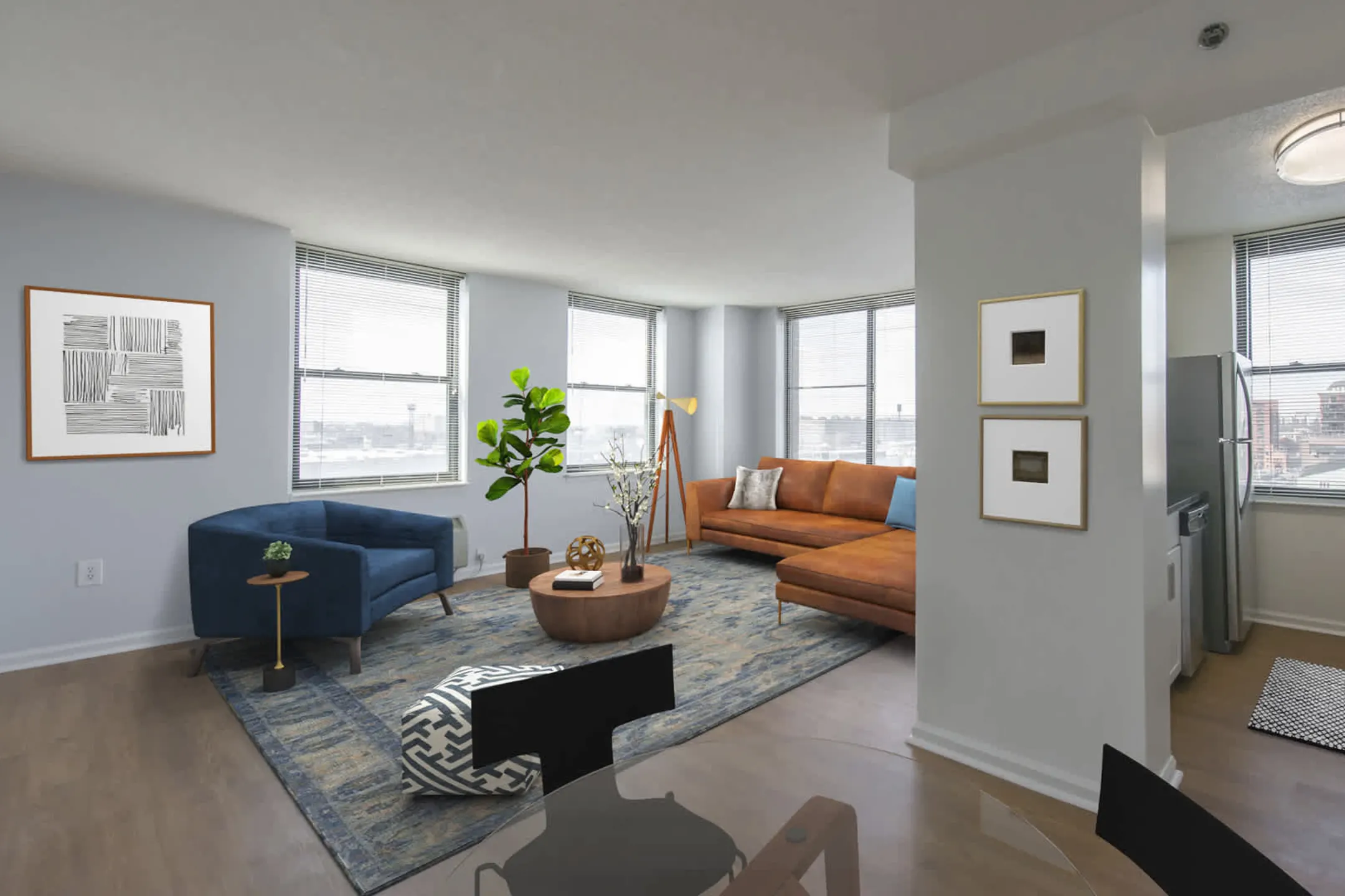 Living Room - 77 Park Avenue - Hoboken, NJ