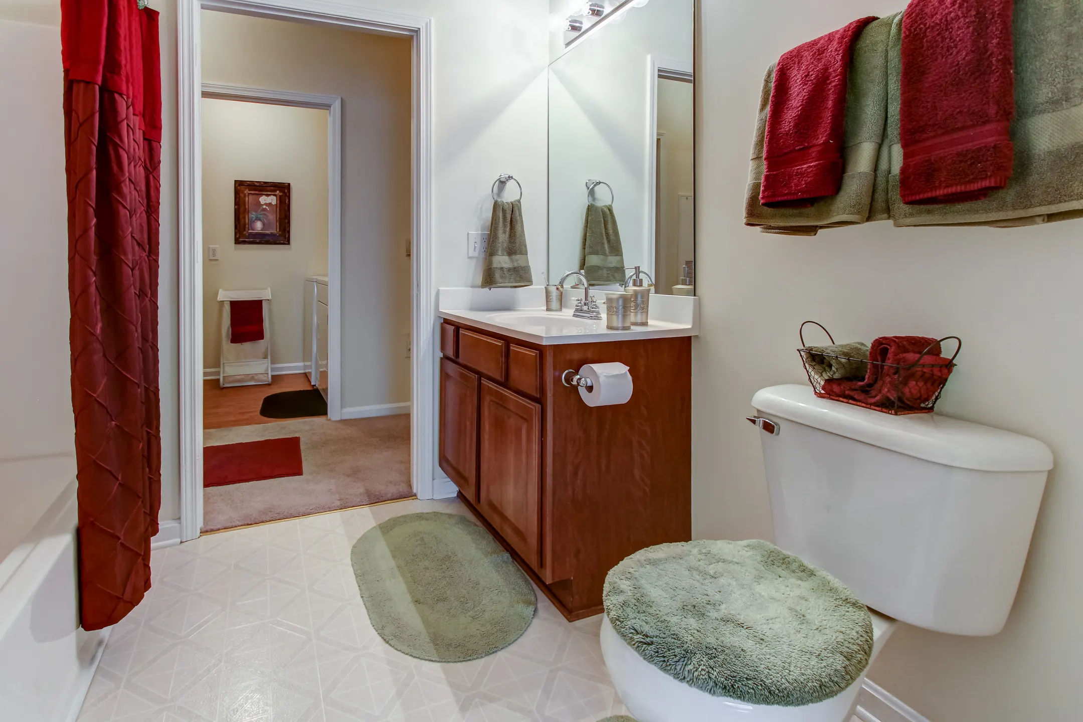 Bathroom - Blankenbaker Crossings Apartments - Louisville, KY