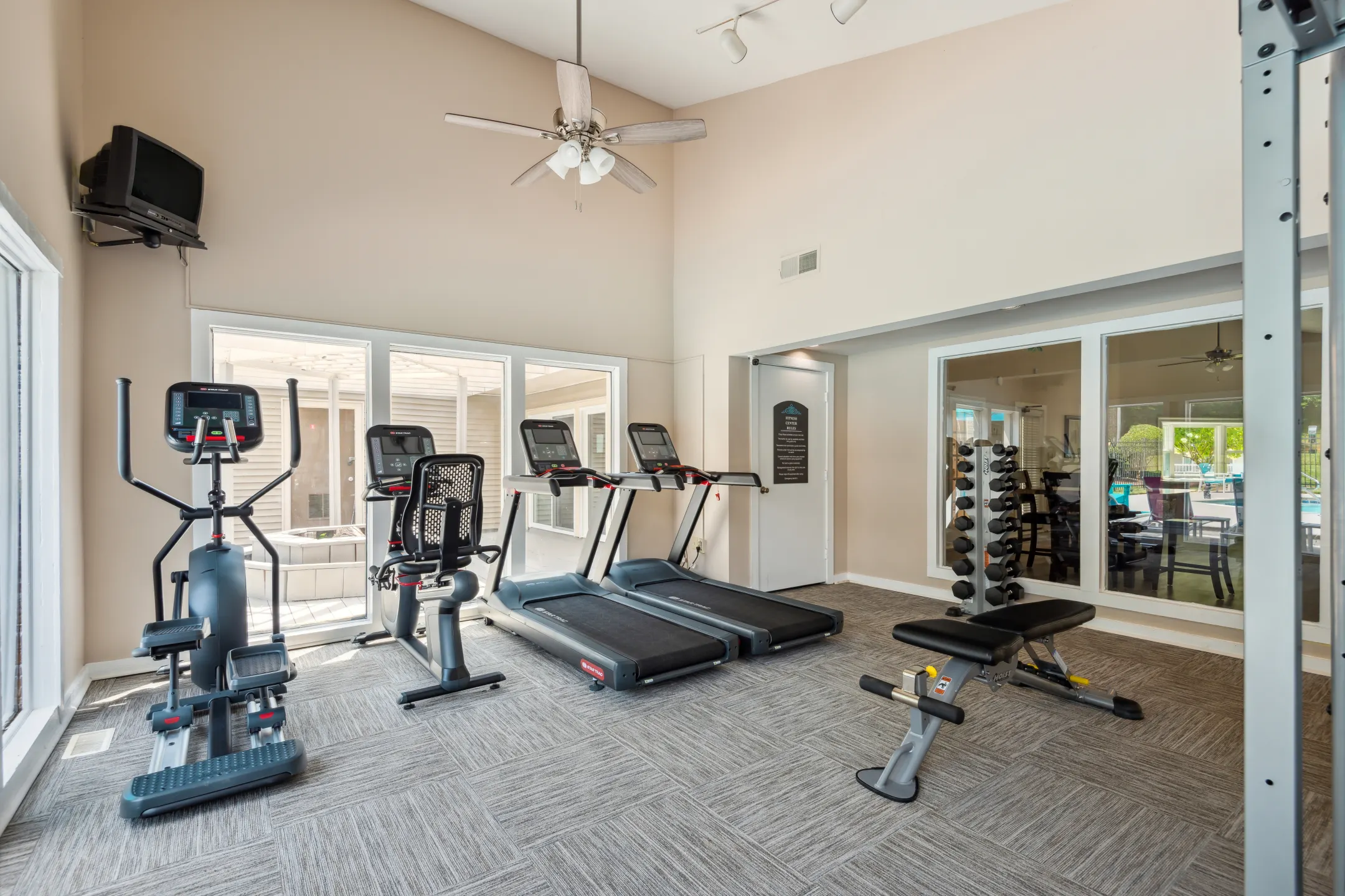 Fitness Weight Room - Devonwood Apartment Homes - Charlotte, NC
