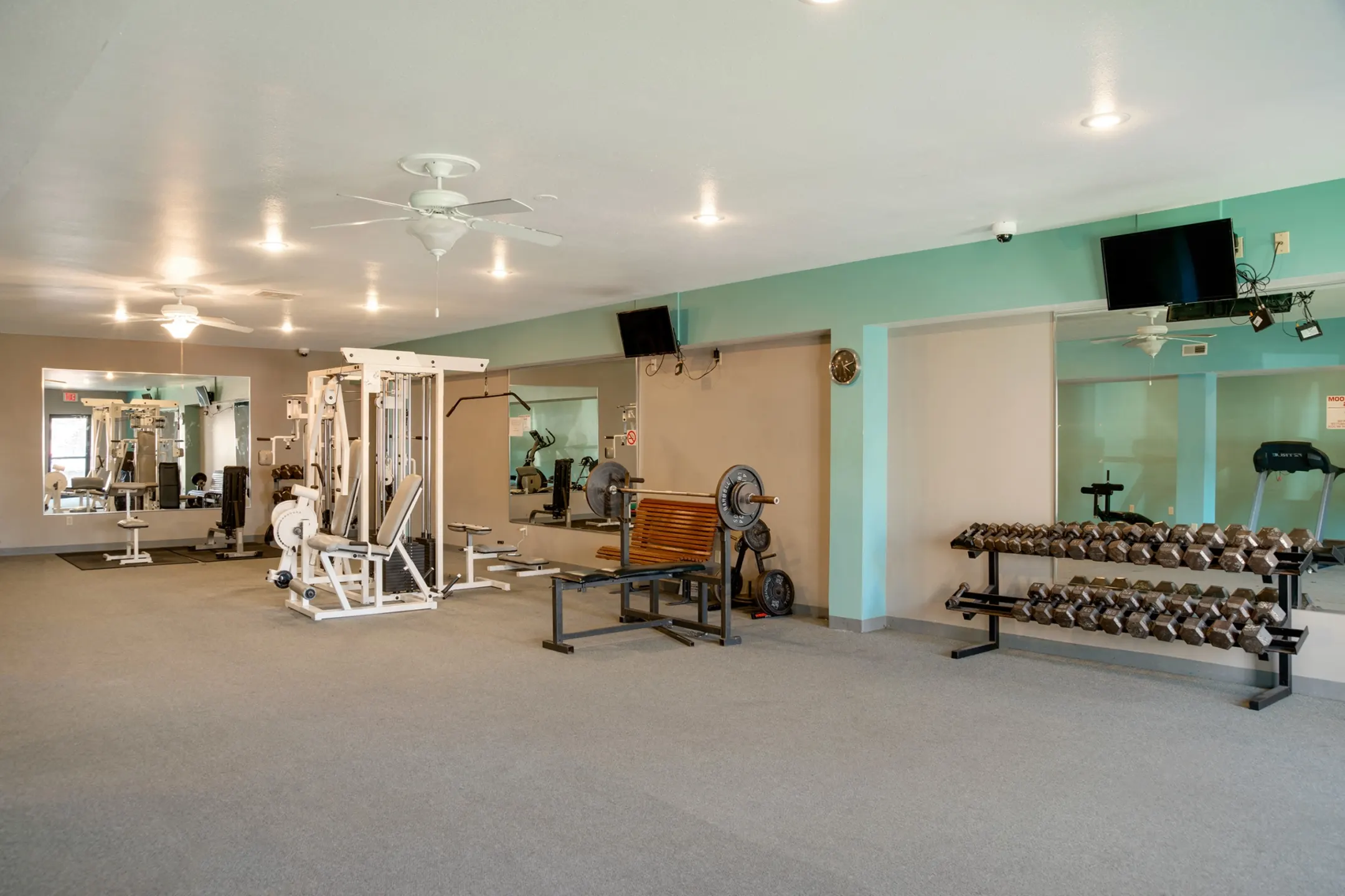 Fitness Weight Room - Camelot Village Apartments - Omaha, NE