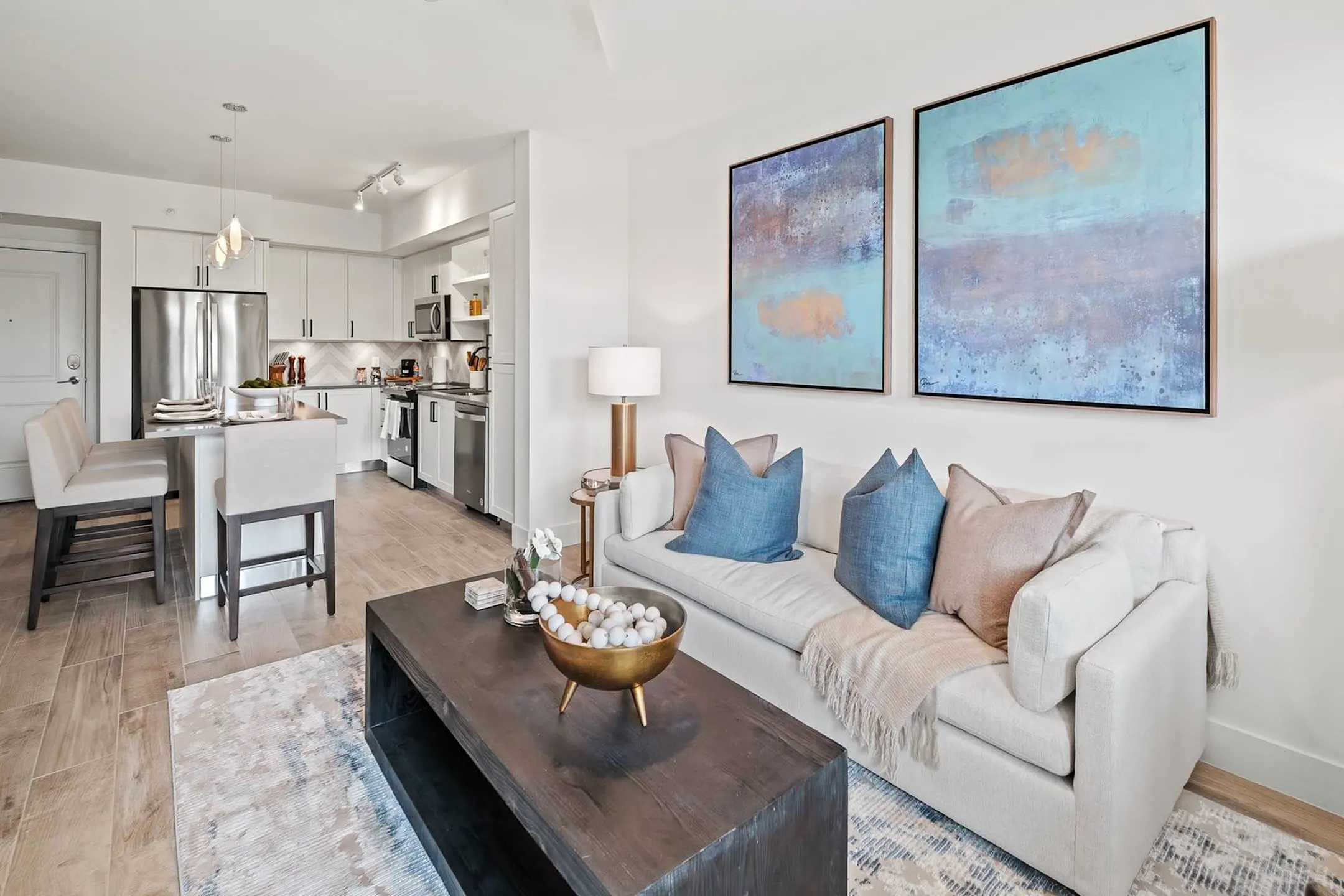 Living Room - The Residences at Monterra Commons - 55+ Active Adult Community - Pembroke Pines, FL