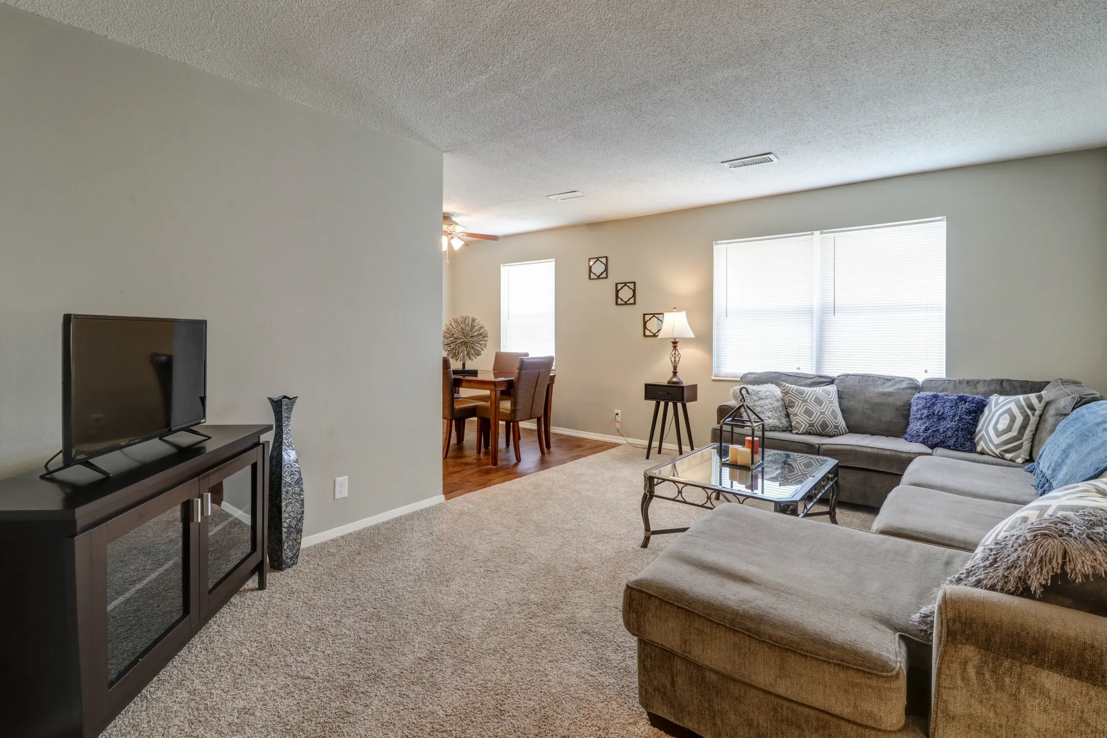Living Room - Diamond Valley Apartment Homes - Evansville, IN
