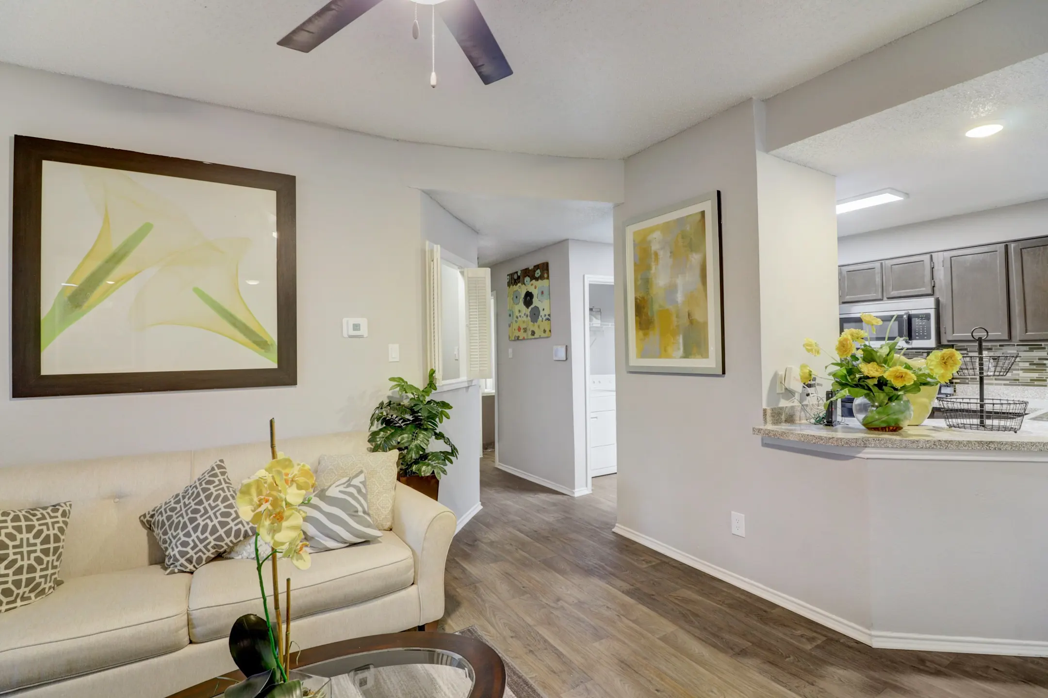 Living Room - Avalon Villas - Irving, TX