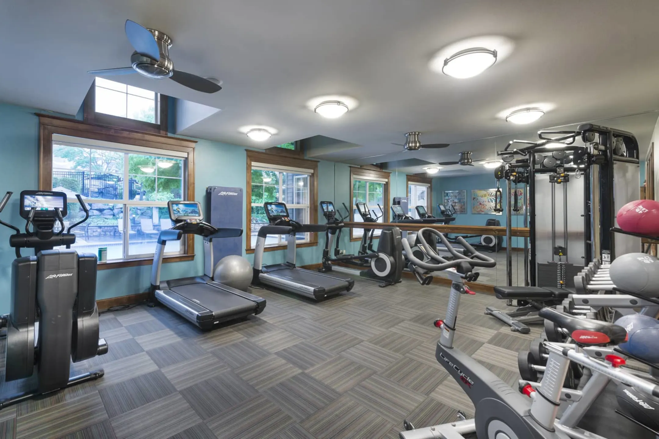 Fitness Weight Room - Hearthstone at Merrill Creek - Everett, WA