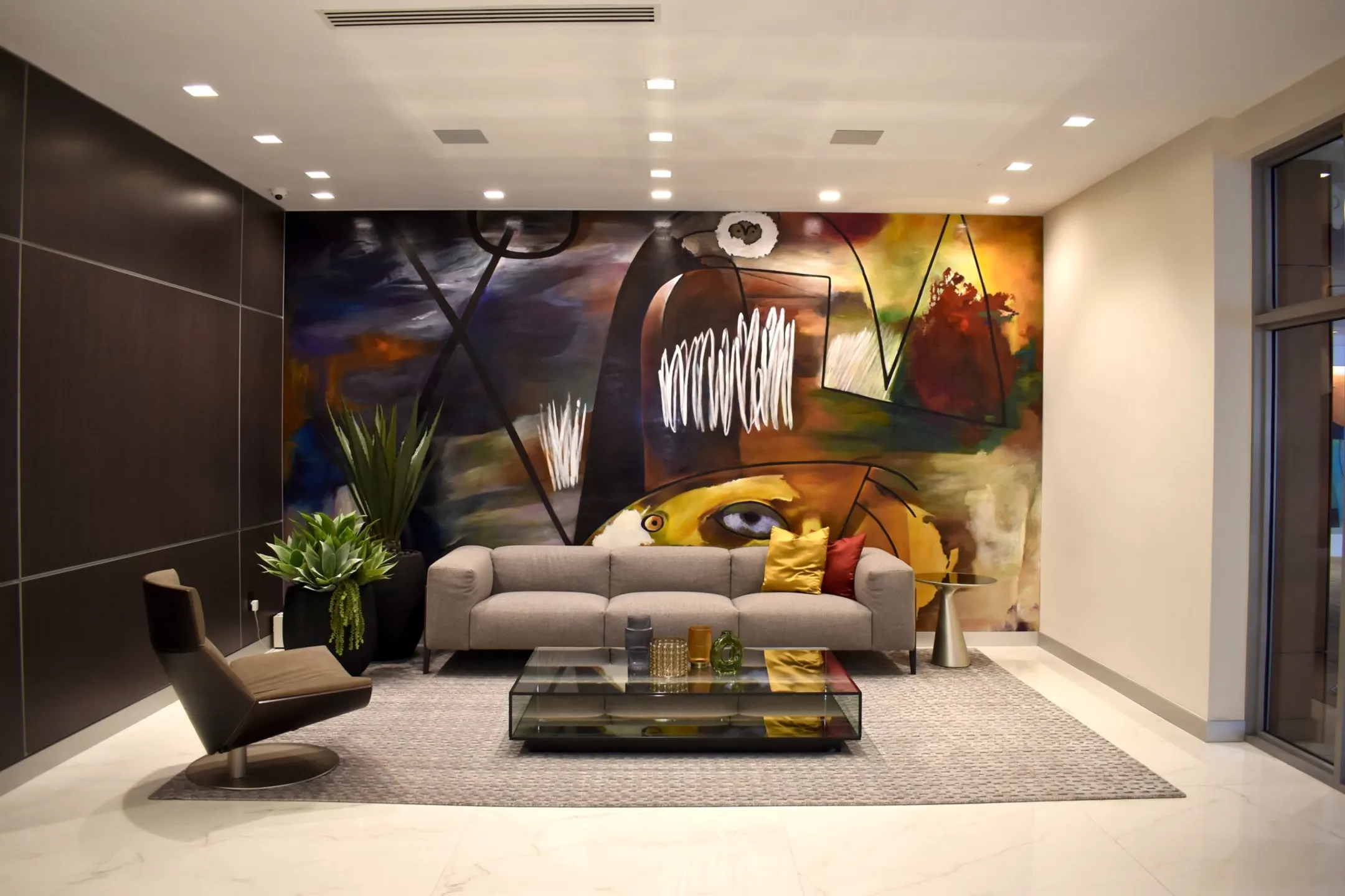 Living Room - Brickell 1st Apartments - Miami, FL