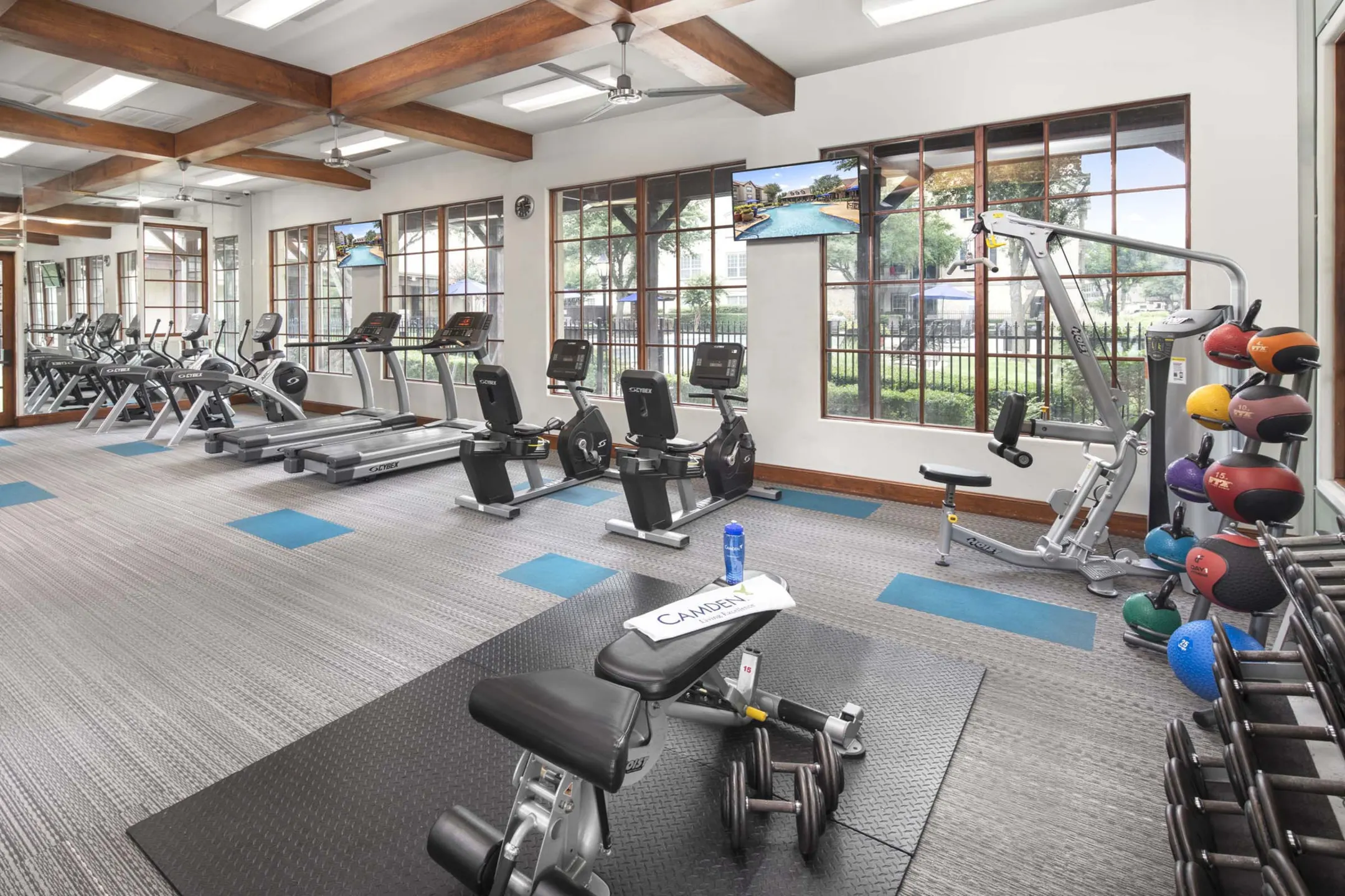 Fitness Weight Room - Camden Riverwalk Apartments - Grapevine, TX