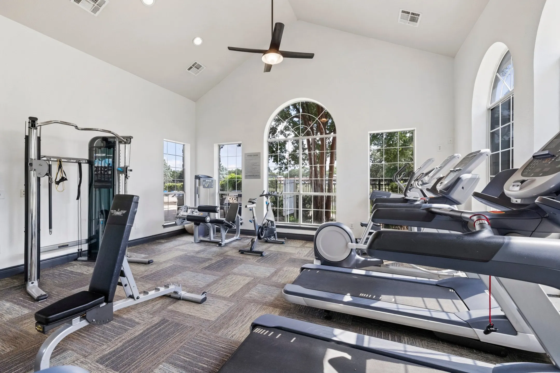 Fitness Weight Room - Gables Central Park - Austin, TX