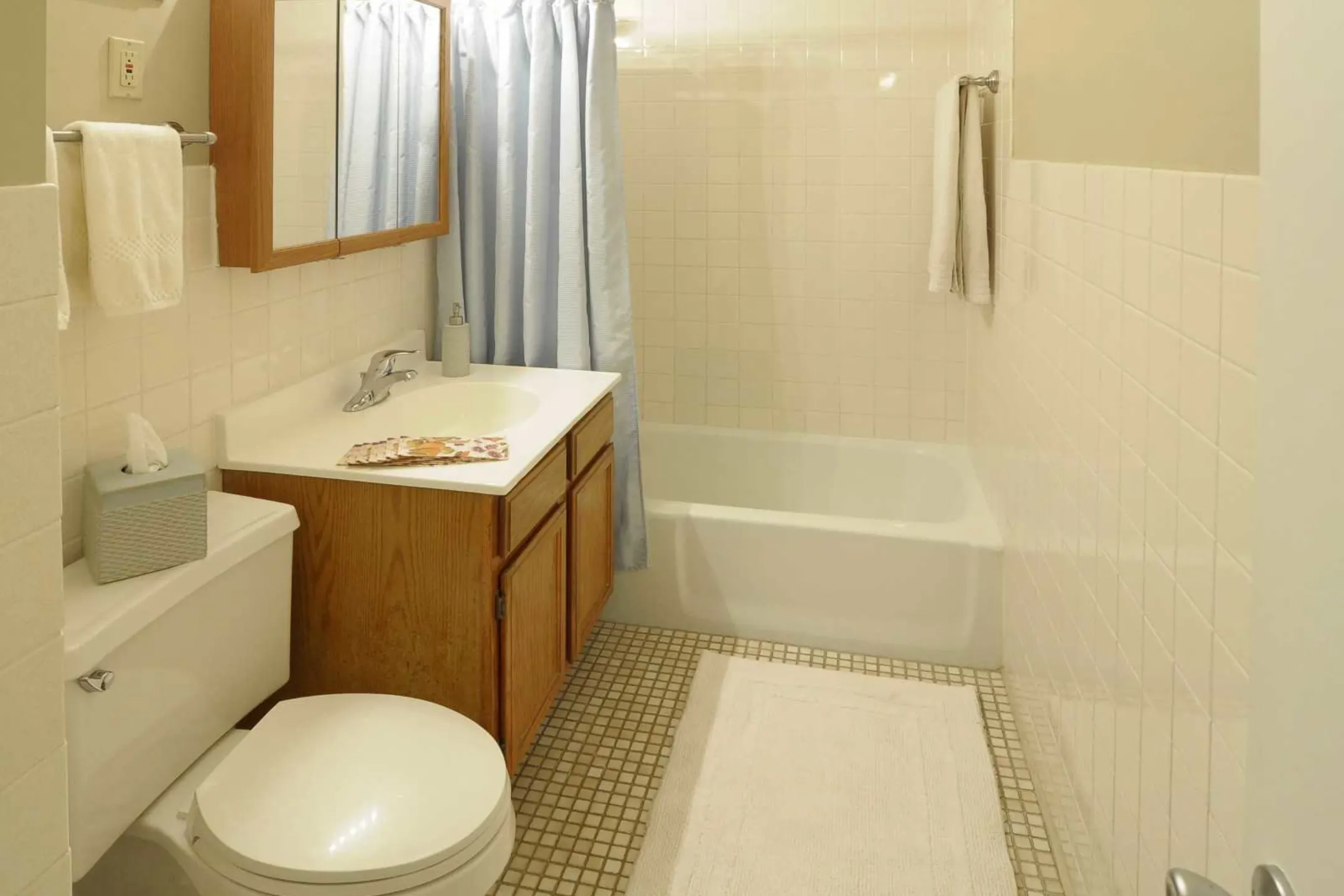 Bathroom - Burnwood Apartments - Lombard, IL