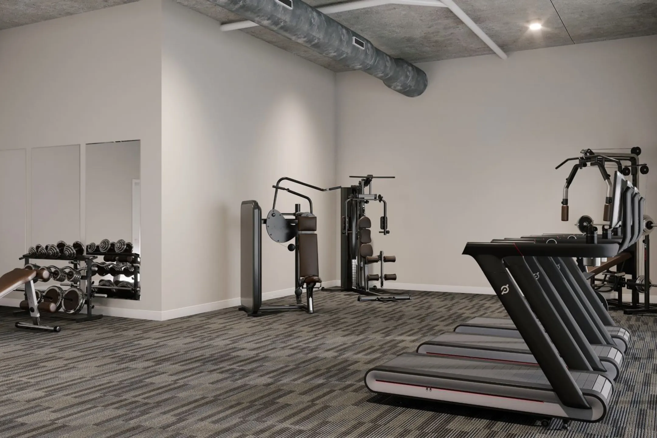 Fitness Weight Room - Wesley Place Apartments - Indianapolis, IN