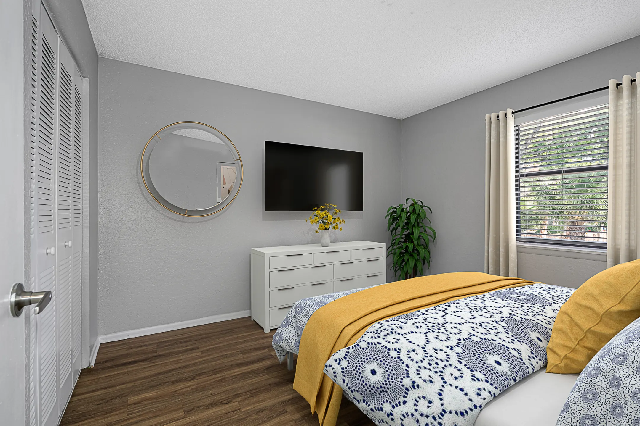 Bedroom - 49th St Apartments - Pinellas Park, FL