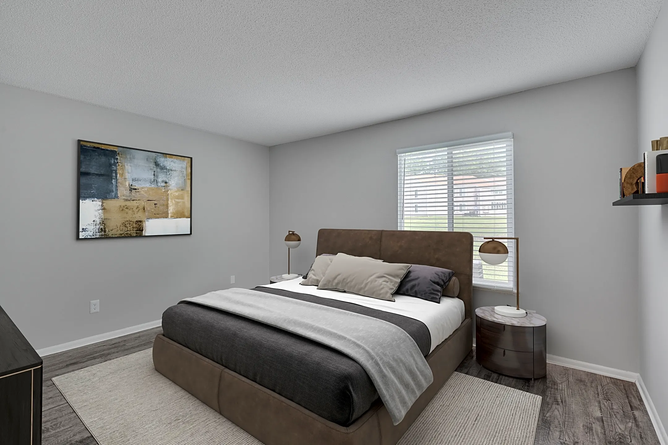 Bedroom - The Pointe Apartments - Burlington, NC