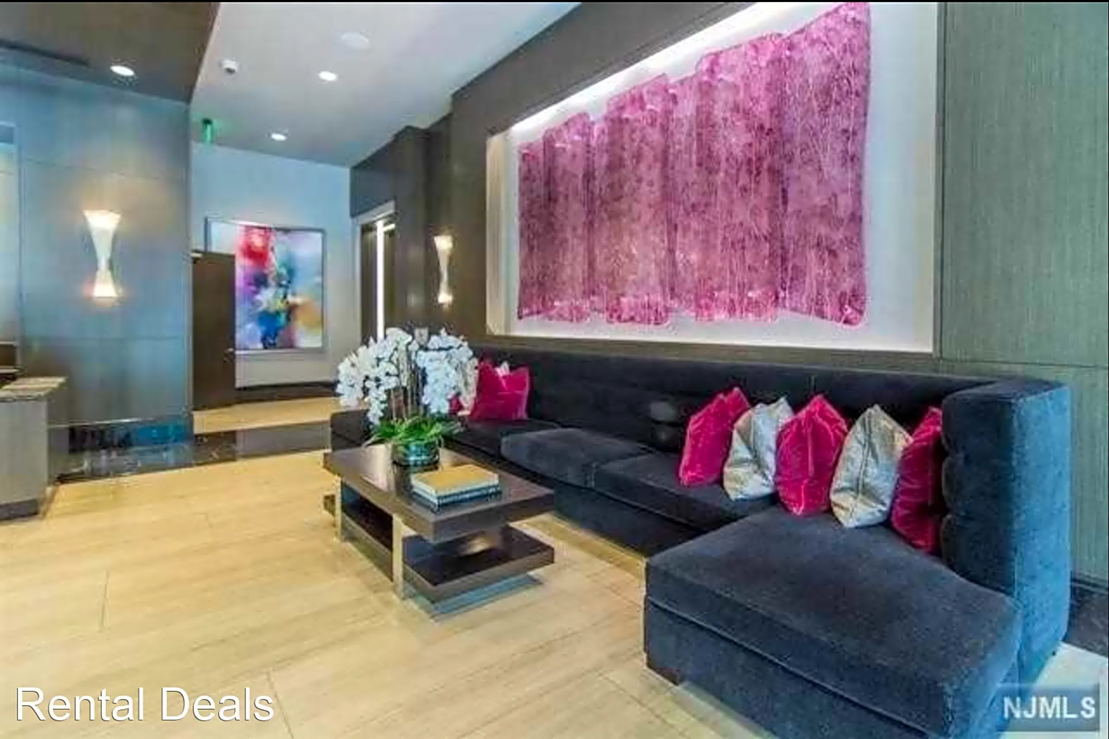 Living Room - 1200 Avenue at Port - Weehawken, NJ