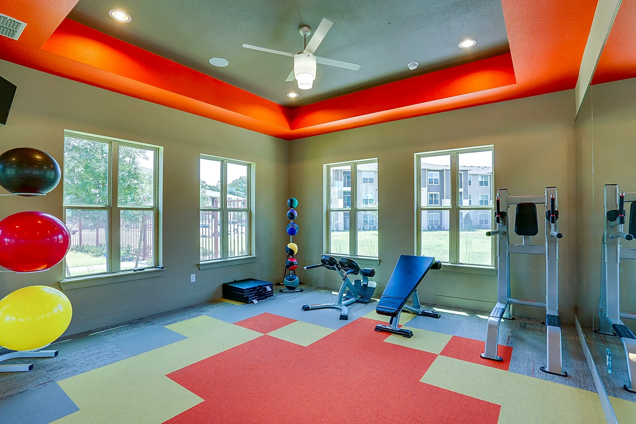 Fitness Weight Room - The Bend at Crescent Pointe - College Station, TX
