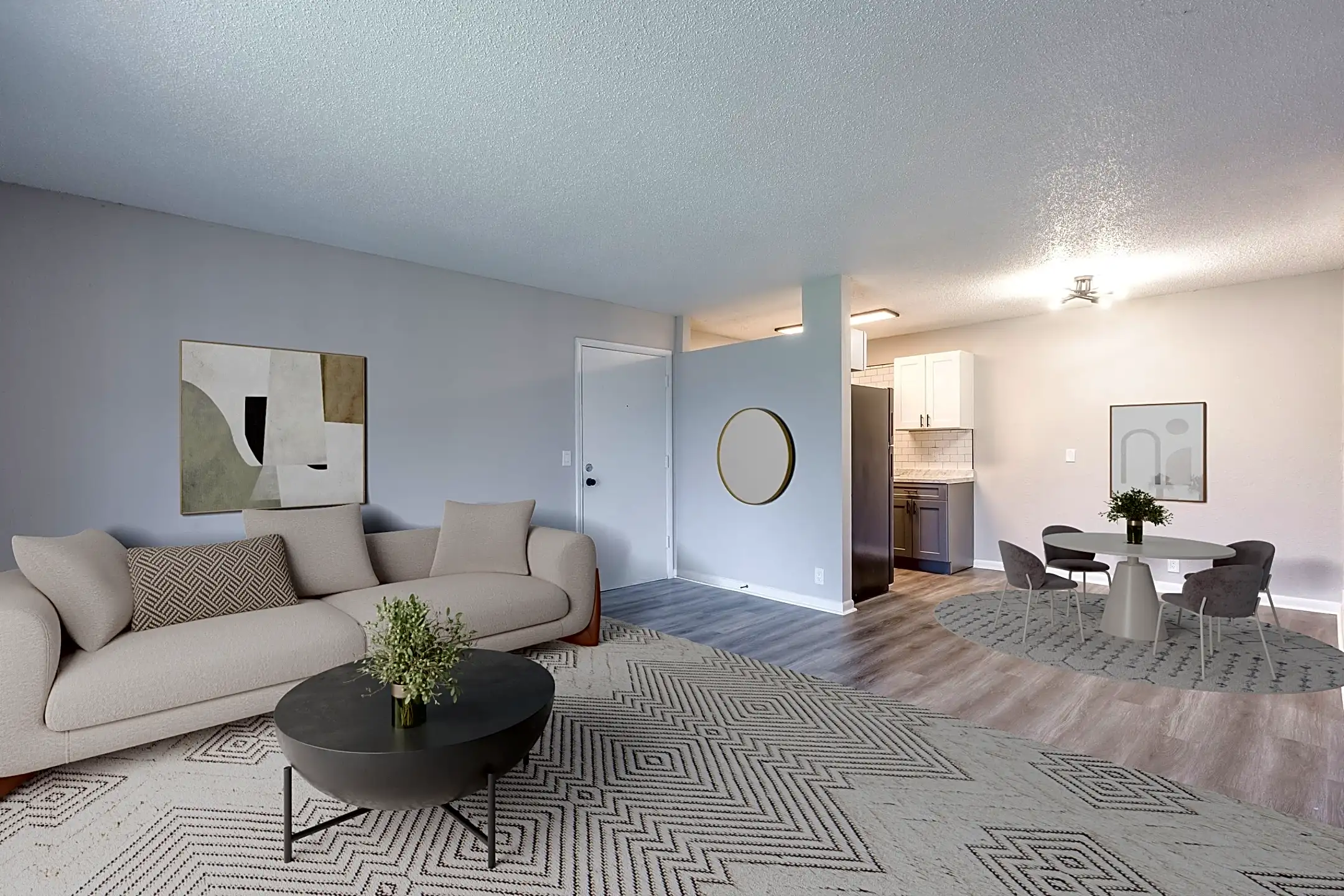 Living Room - Crossings at Midtown - Tulsa, OK