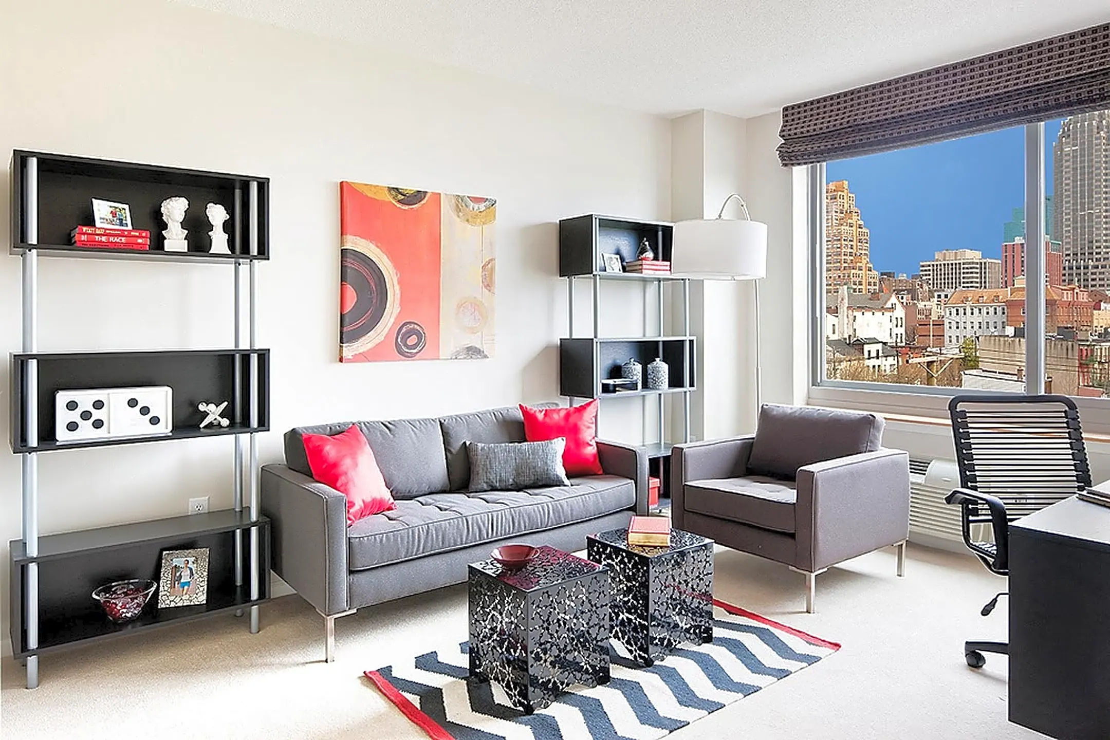 Living Room - 225 Grand Apartments - Jersey City, NJ