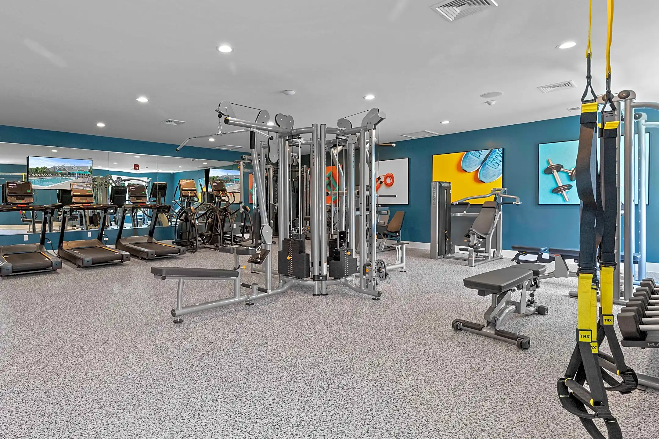 Fitness Weight Room - The View at Mackenzi - York, PA