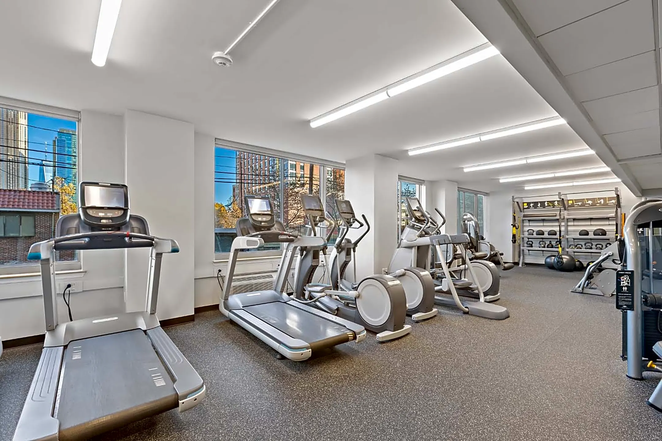 Fitness Weight Room - 225 Grand Apartments - Jersey City, NJ