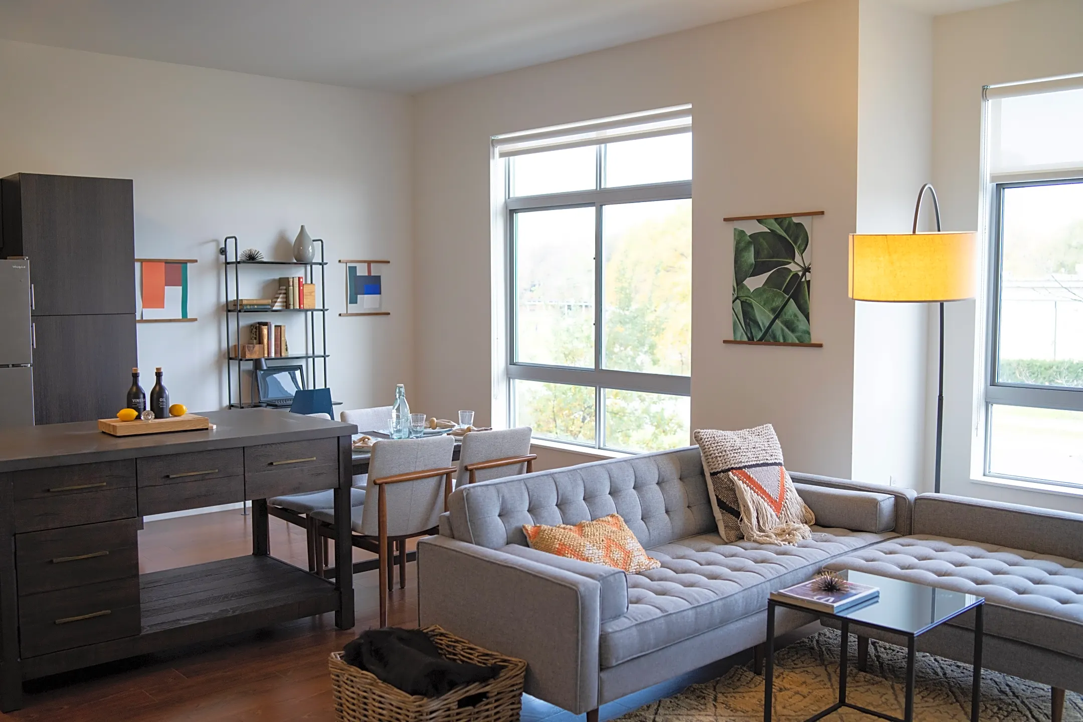 Living Room - DuCharme Place Apartments - Detroit, MI