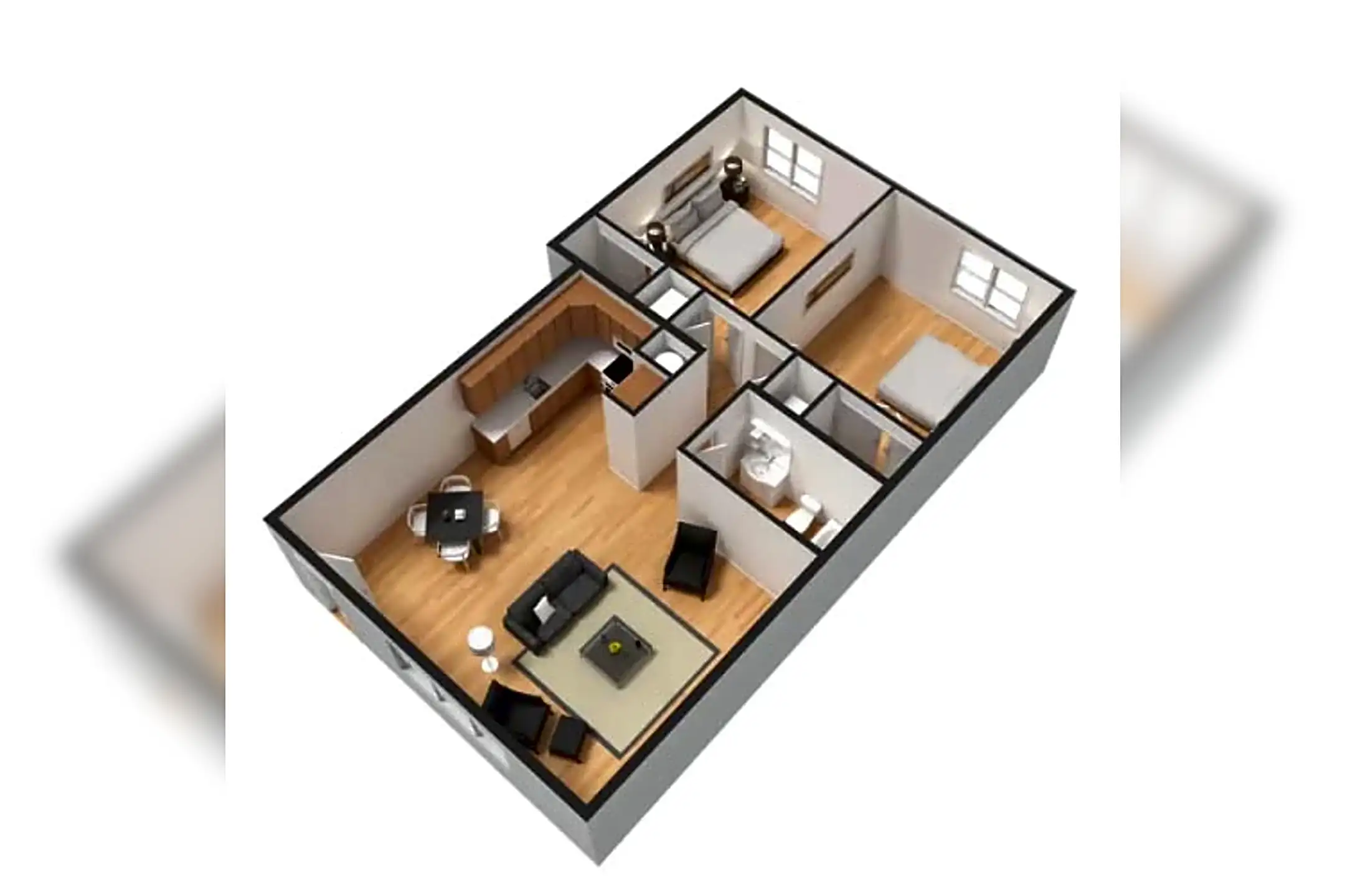 Luxury 2 bedroom apartments located in the beautiful Pocono Mountains