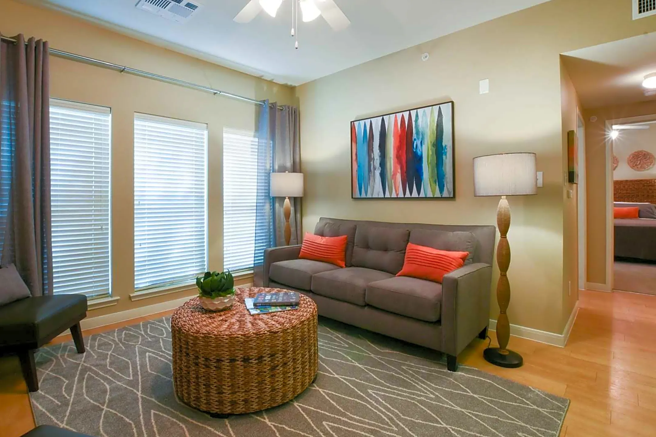 Living Room - Carmel Apartment Homes - Laredo, TX