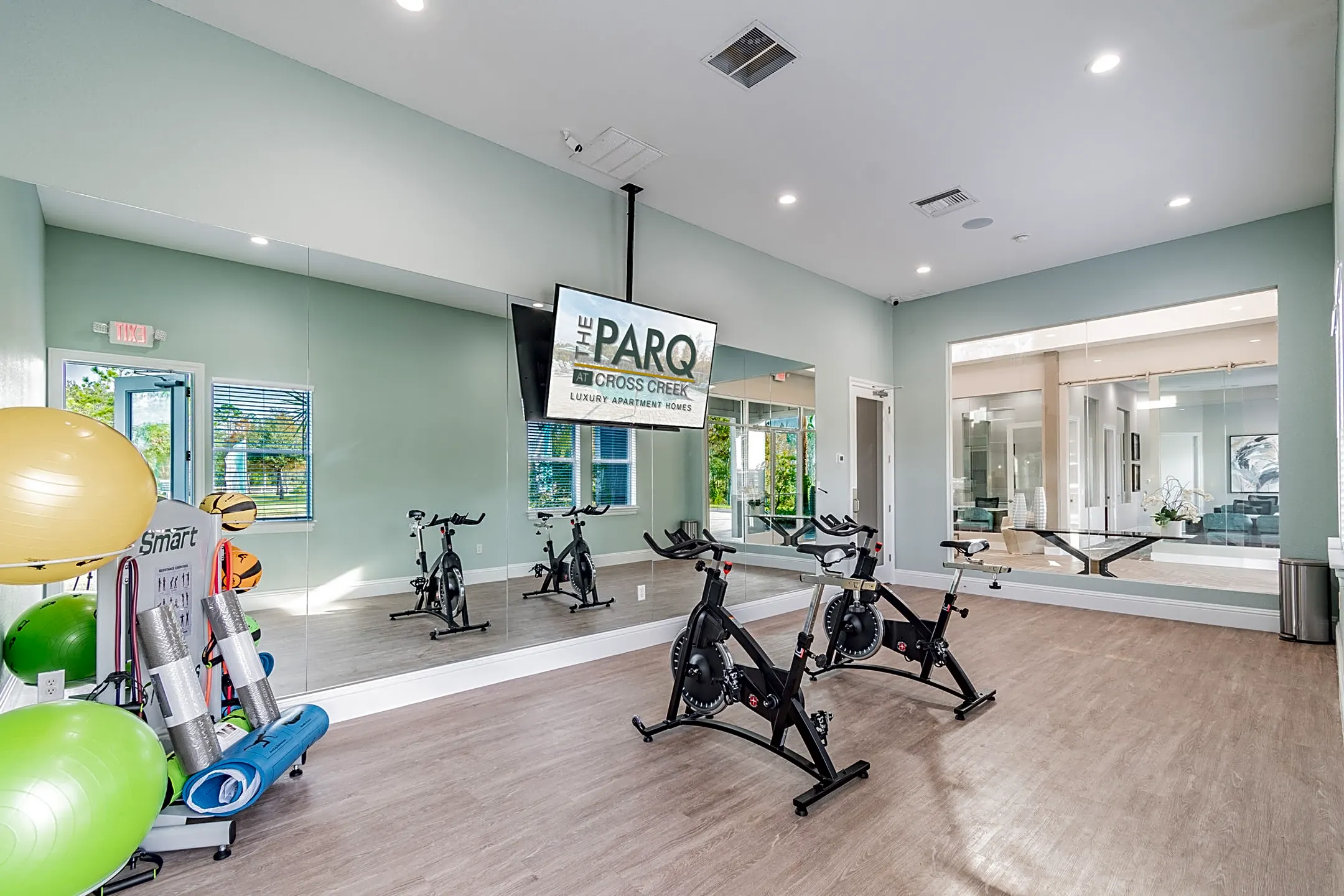 Fitness Weight Room - The Parq at Cross Creek - Tampa, FL