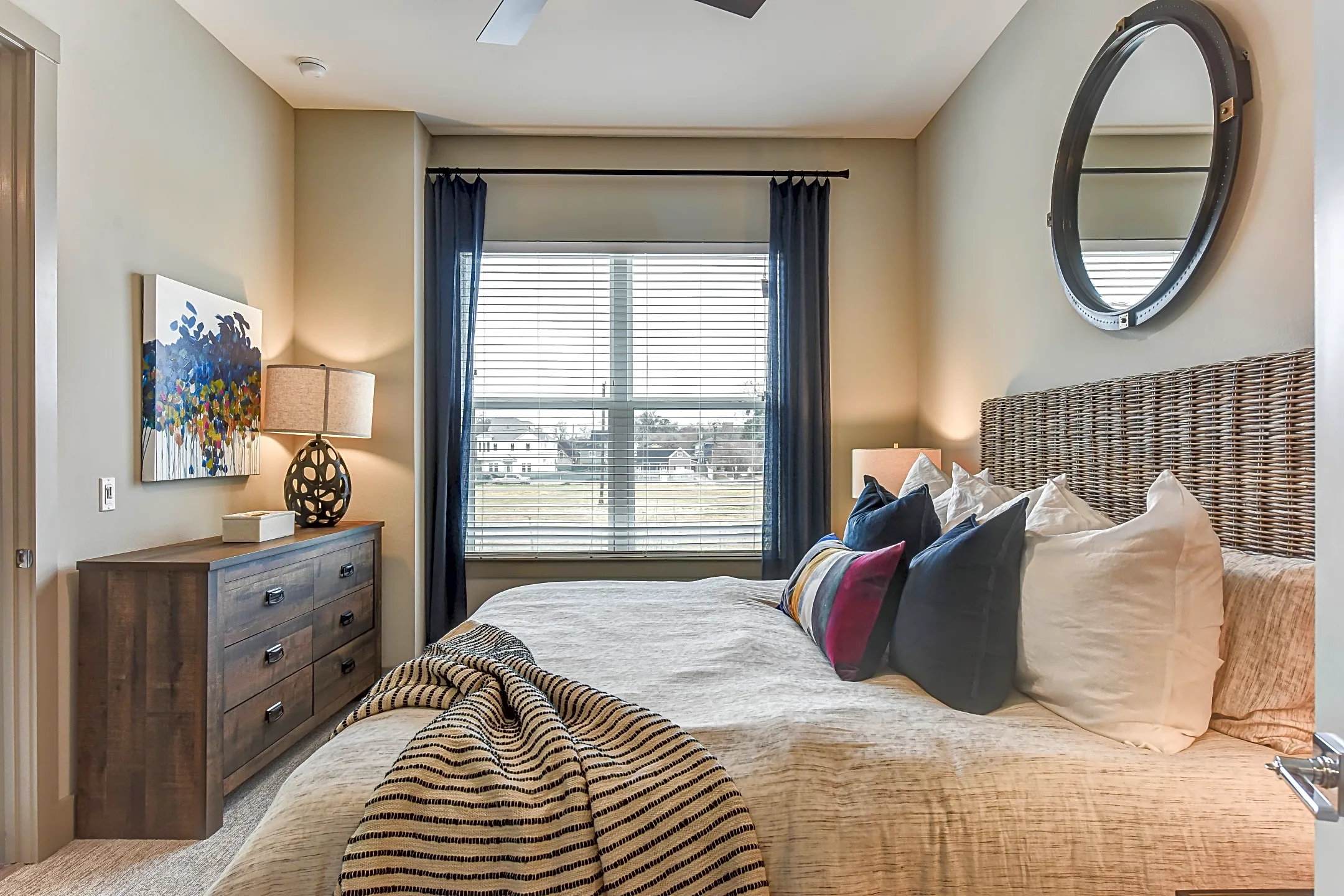 Bedroom - Domain Heights Apartments - Houston, TX