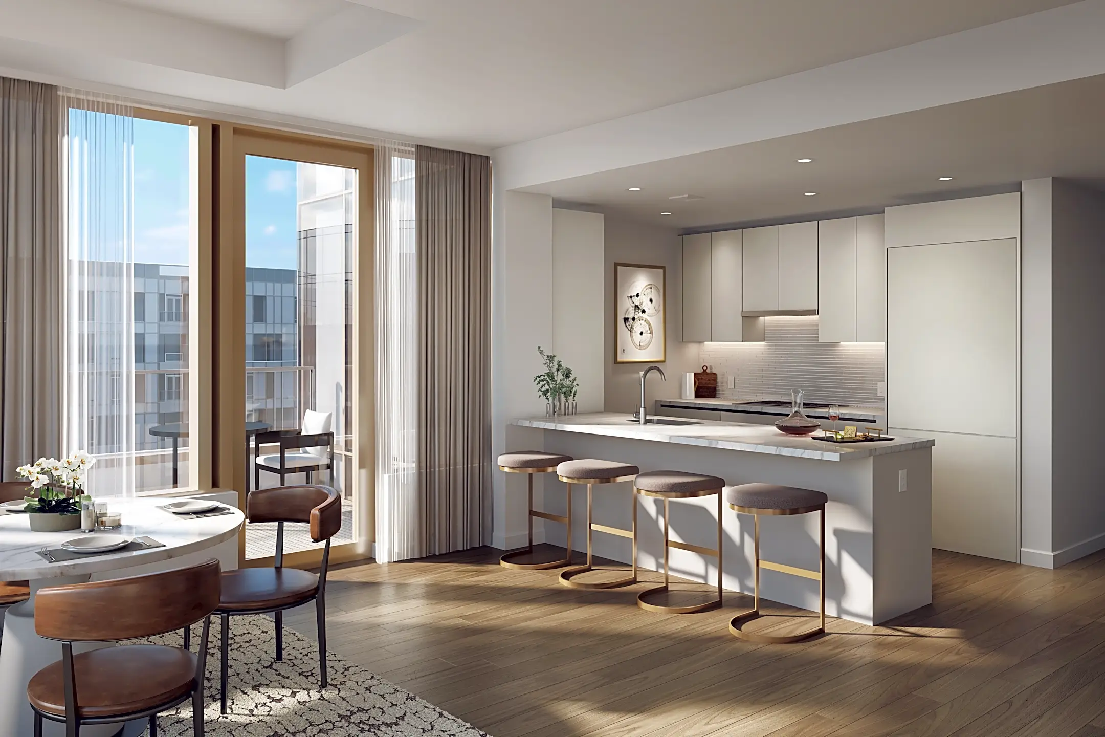 Living Room - The Alyx at EchelonSeaport - Boston, MA