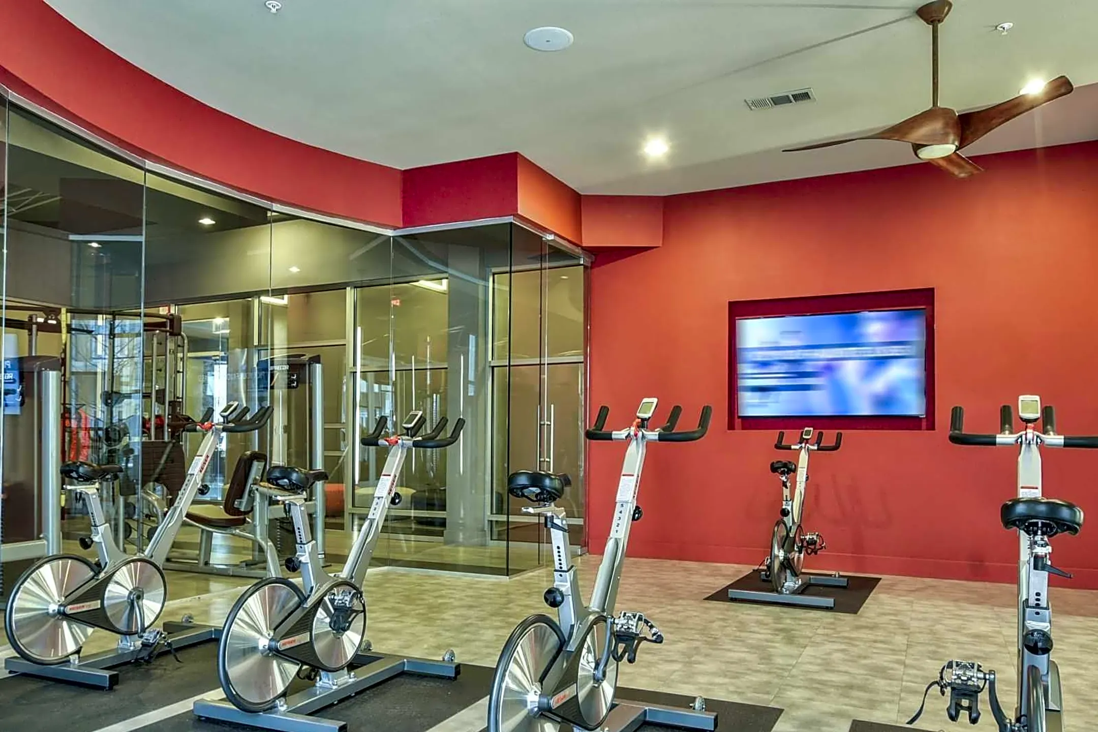 Fitness Weight Room - The Standard at CityLine - Richardson, TX