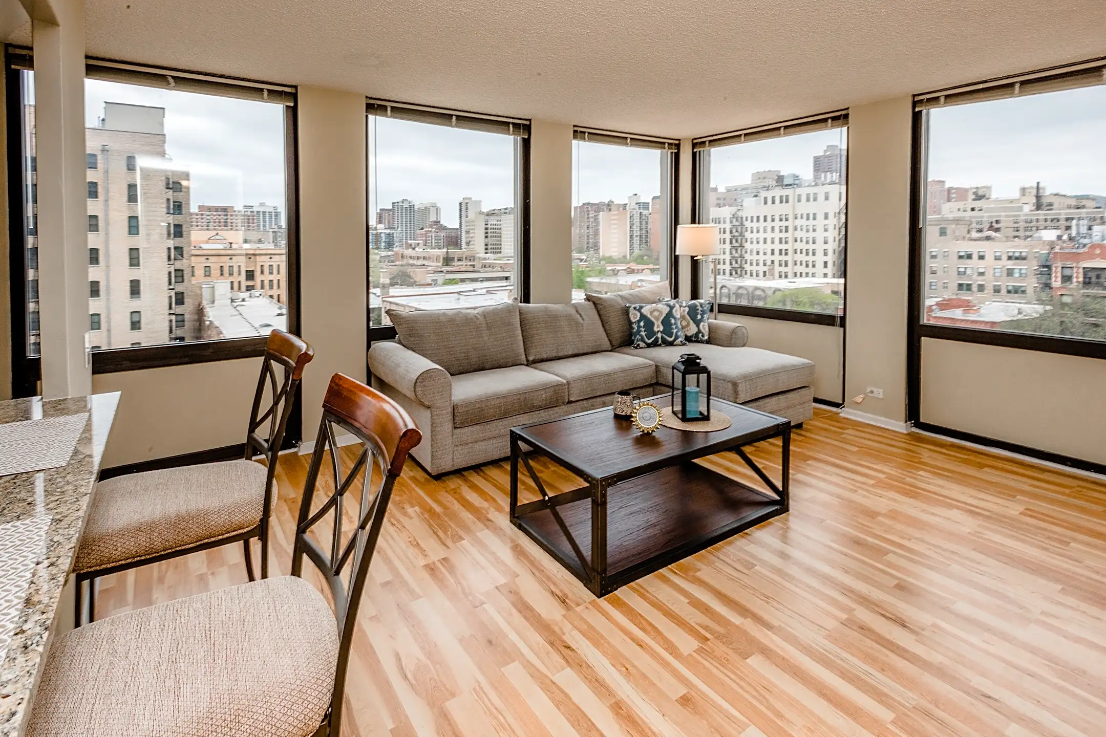 Living Room - Lincoln Park Plaza - Chicago, IL