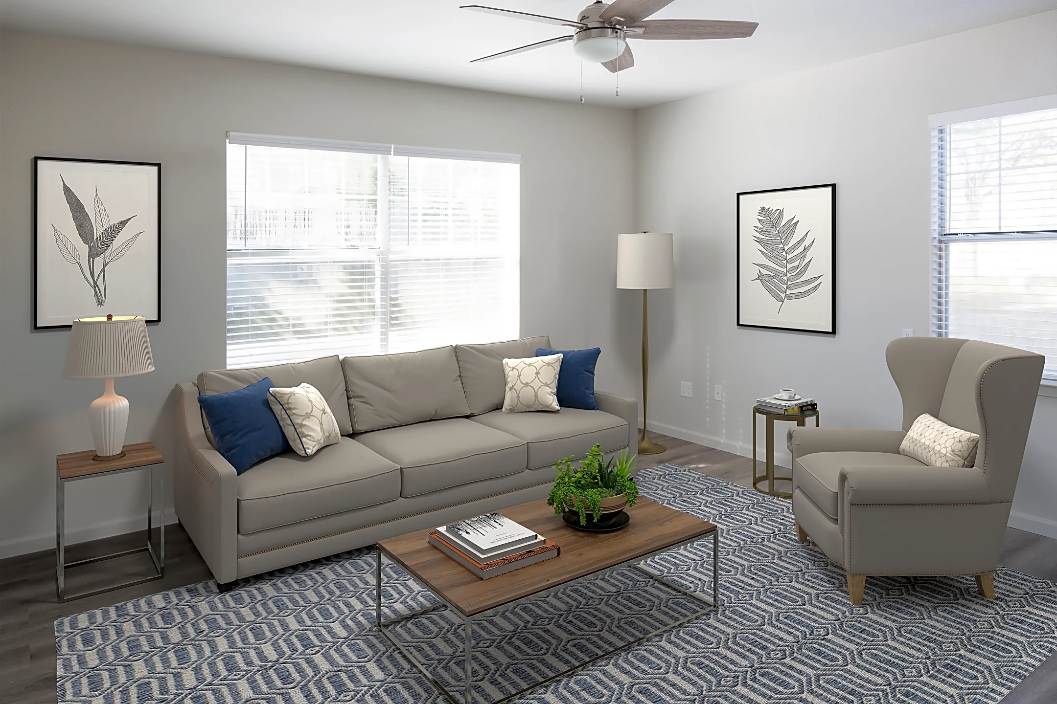 Living Room - Canyon Park Apartments - Tallahassee, FL