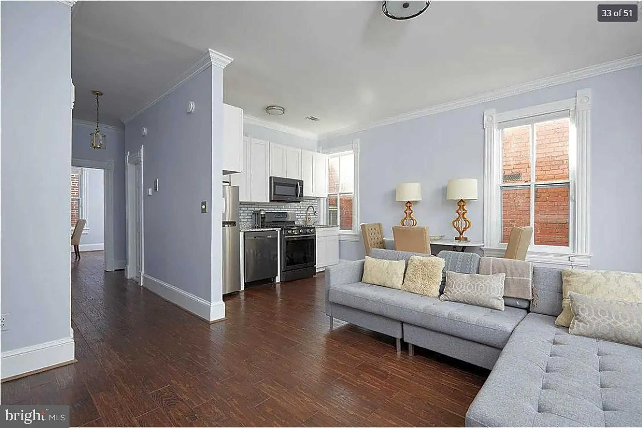 Living Room - 1331 35th St NW #2 - Washington, DC